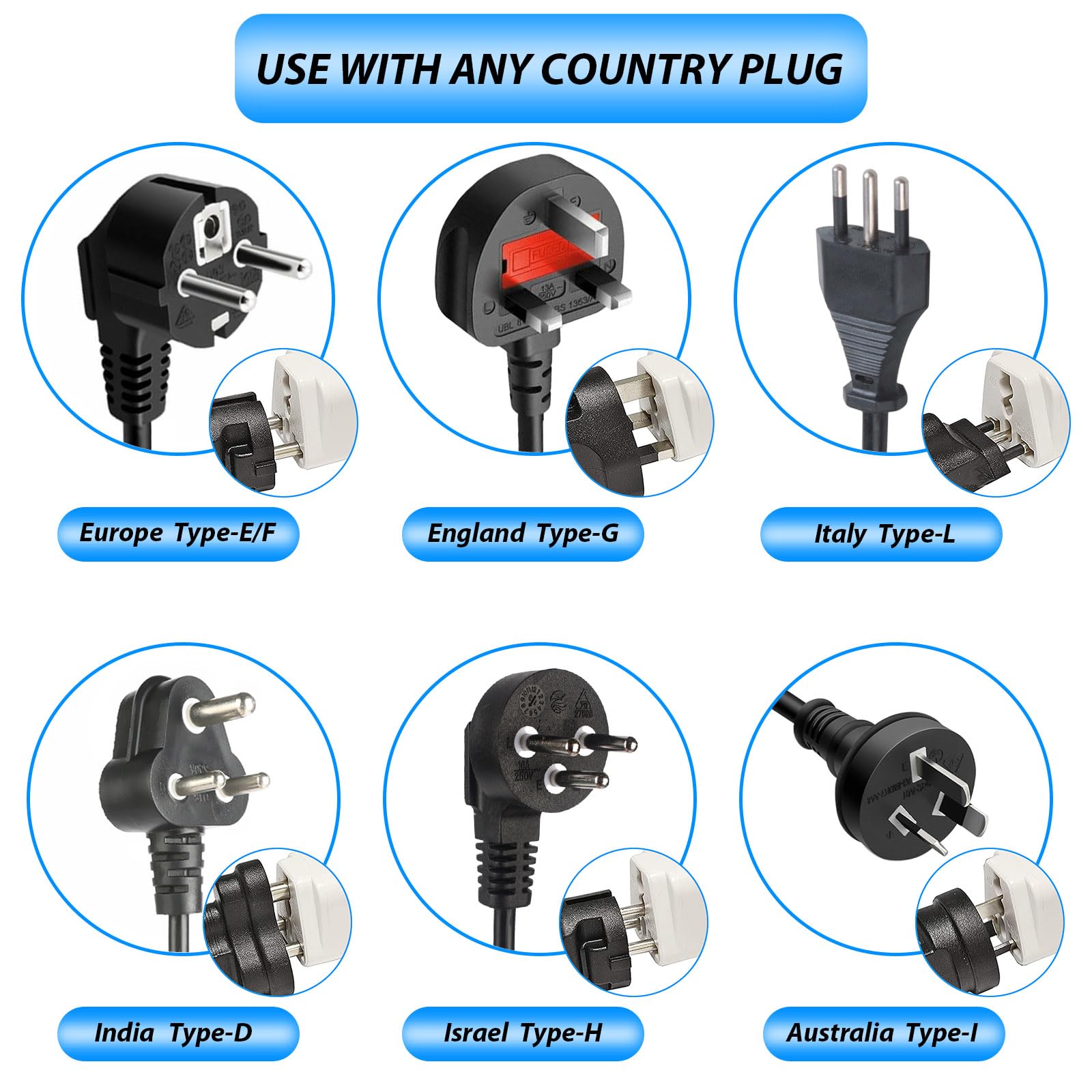 Europe To Us Plug Adapter, 10 Pack Uk To Us Plug Adapter, India To Us Plug Adapter, Universal Travel Adapter For Usa, Europe Aus