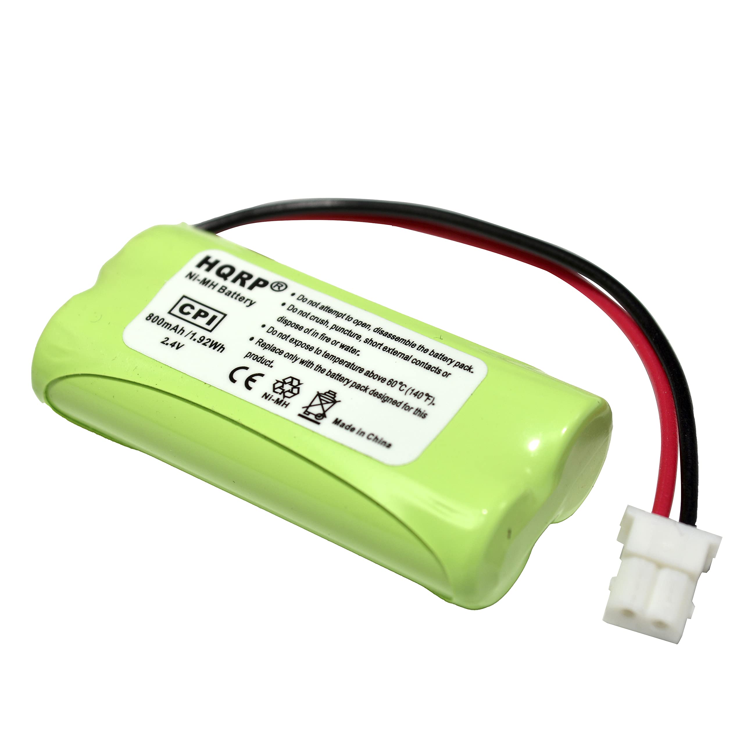 Hqrp Cordless Phone Battery Compatible With Vtech Bt162342 / Bt262342 / 89 1347 01 00/8913470100 / 89 1347 02 00/8913470200 / 2Snaaa70Hsx2F Replacement