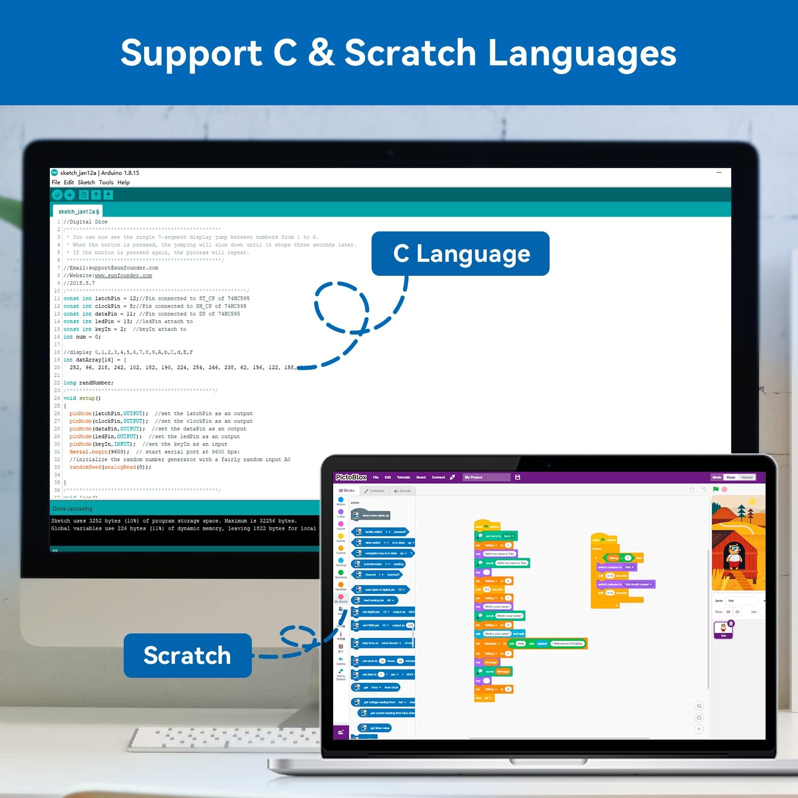 Sunfounder Project The Most Complete Electronics Starter Kit Compatible With Arduino Mega 2560 R3 Mega328 Nano, 73 Tutorials Inc