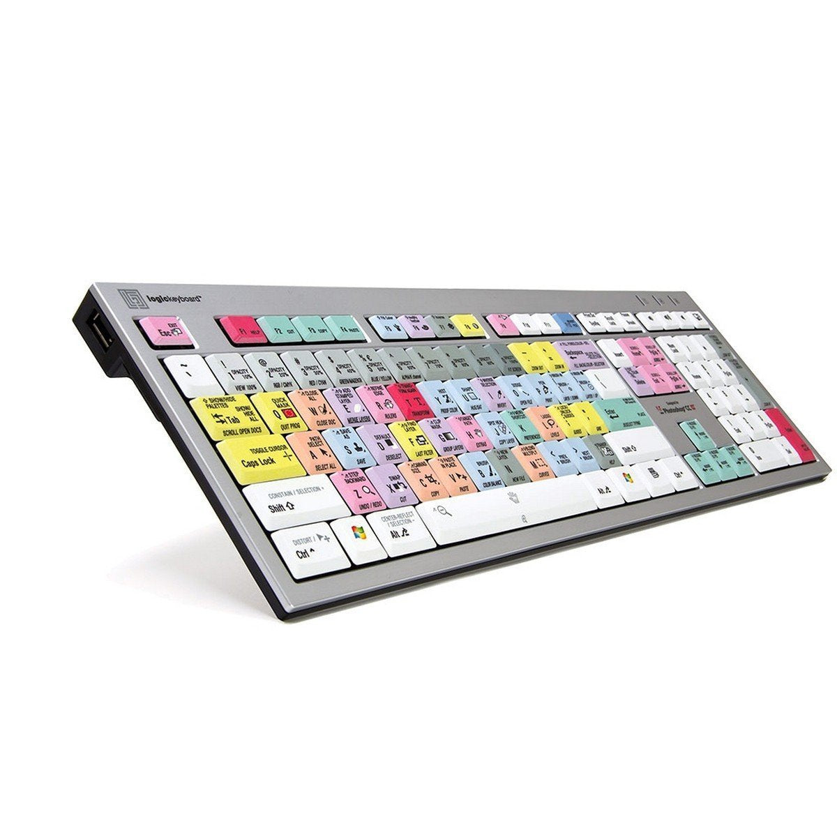 Logickeyboard Designed For Adobe Photoshop Cc - Pc Slim Line Keyboard- Windows 7-10 Part: Lkbu-Photocc-Ajpu-Us