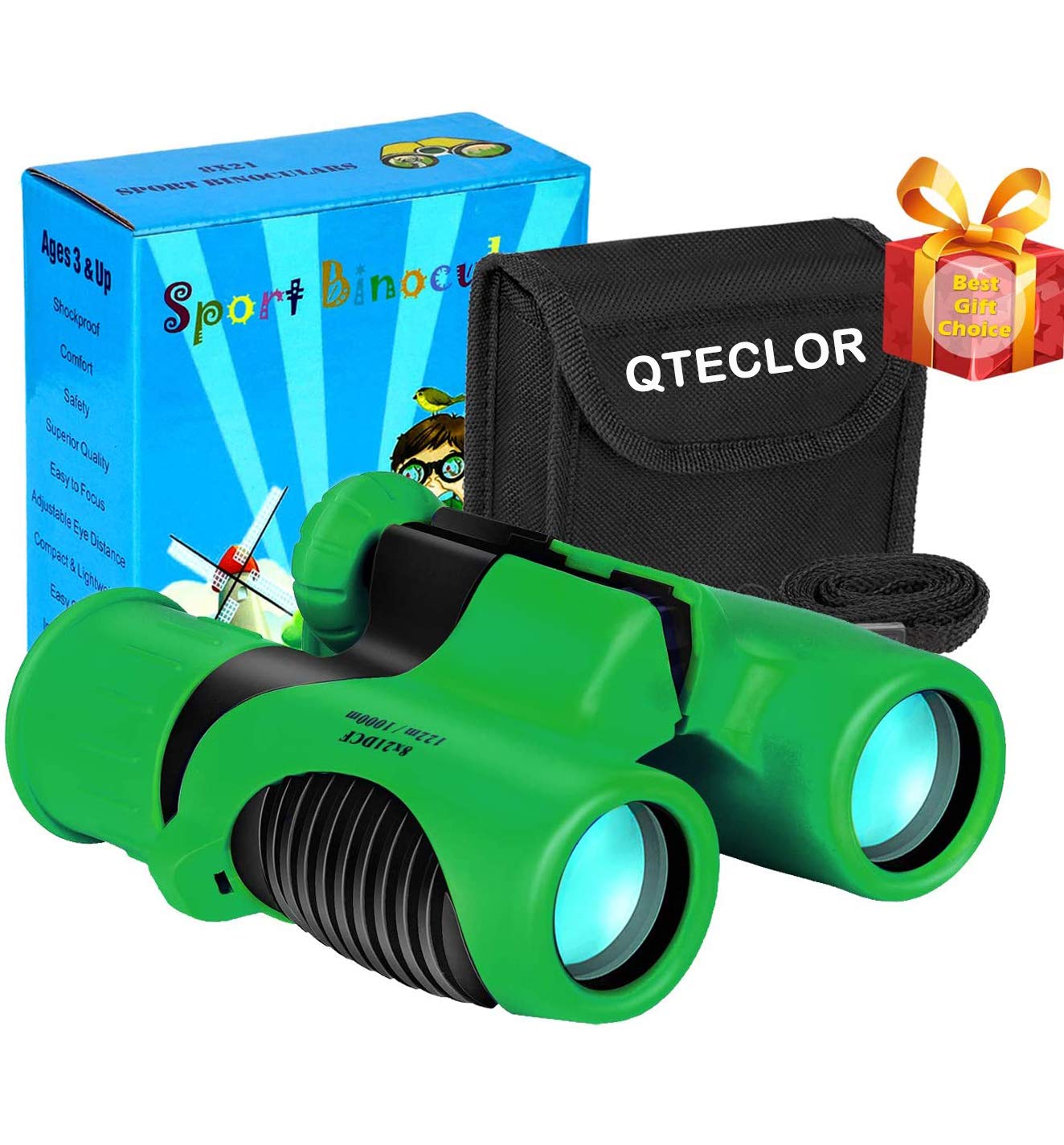Compact Mini Binoculars For Kids   8X21 Zoom Kids Binoculars Toy Gift Shock Proof For 3 4 5 6 7 8 9 10 11 12 13 Years Old Boys G