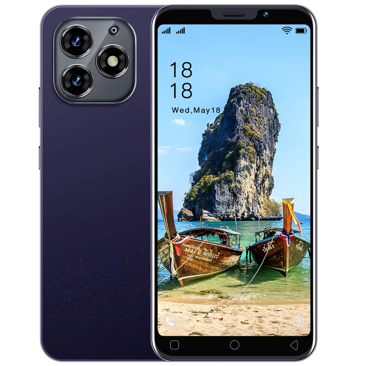 Latsyrs Cheap Mobile Phones, 5.0'' Dual Sim Dual Camera, Android Os, 16Gb Rom?Expandable Up To 128Gb?, Support Wifi/Bluetooth/Fm