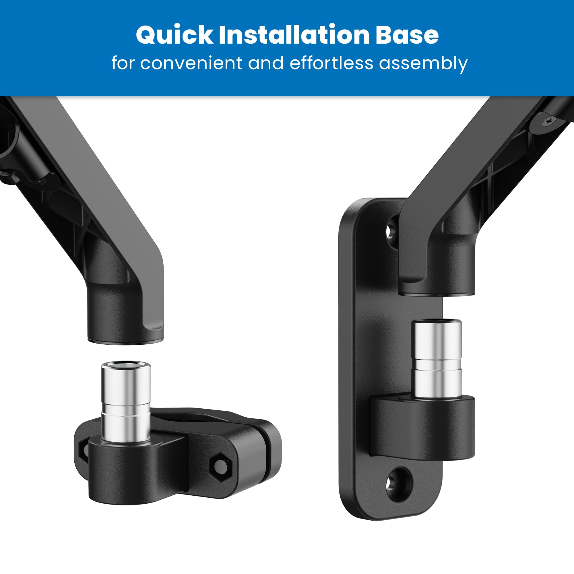 Mount It! Ergonomic Laptop Arm for Wall or Pole Mounting, Full Motion Adjustments, Versatile Design, Easy Installation