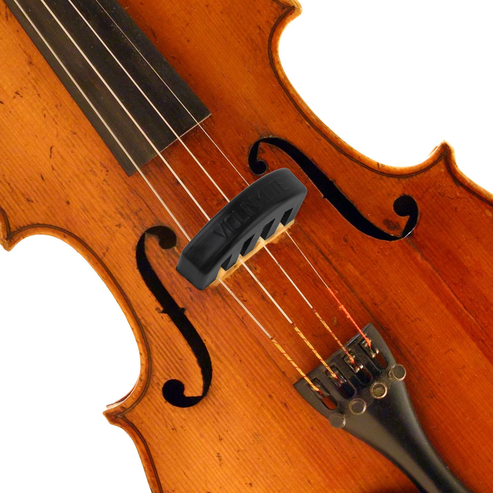 Rubber Violin Practice Mute Set, 10 Pack Round Tourte Style Mute For Violin And Small Viola & 2 Pack Claw Style 4/4 Violin Pract