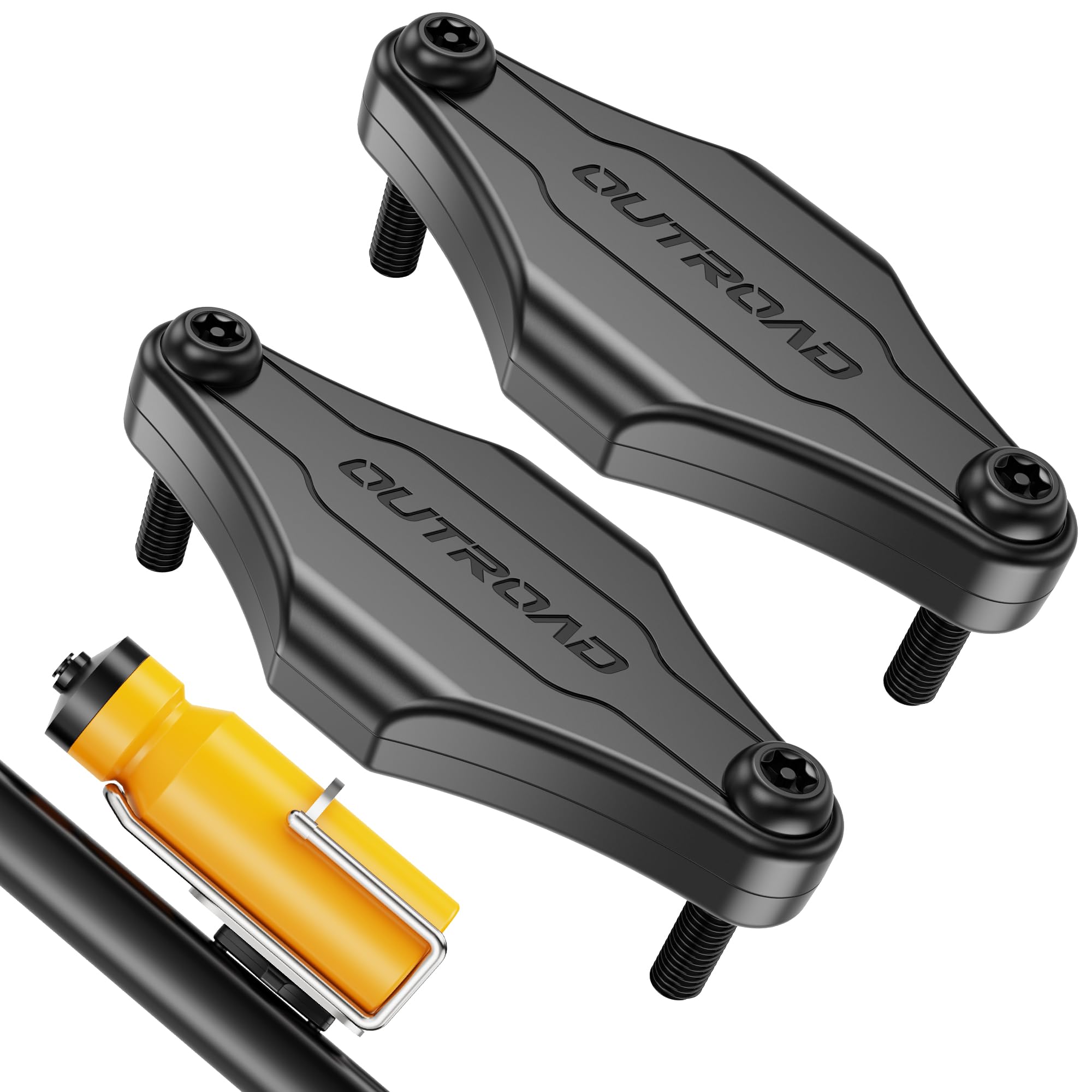 Cityway Waterproof Bike Mount For Airtag, Hidden Under Bottle Cage | M5 Black Security Screws | Light Weight, Inconspicuous Secu