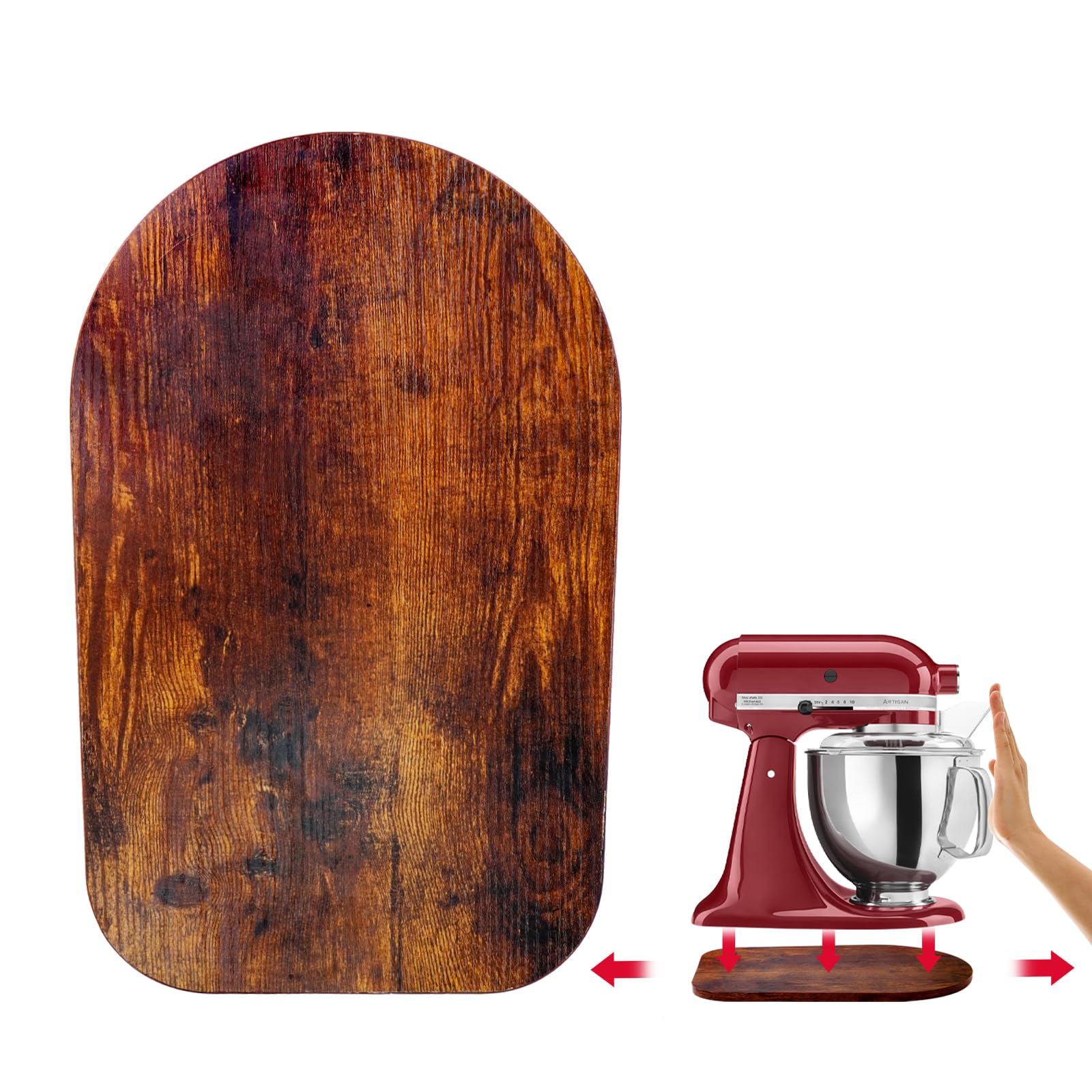 Wooden Mixer Slider Compatible With Kitchenaid 4.5&5 Quart Tilt Head Stand Mixer