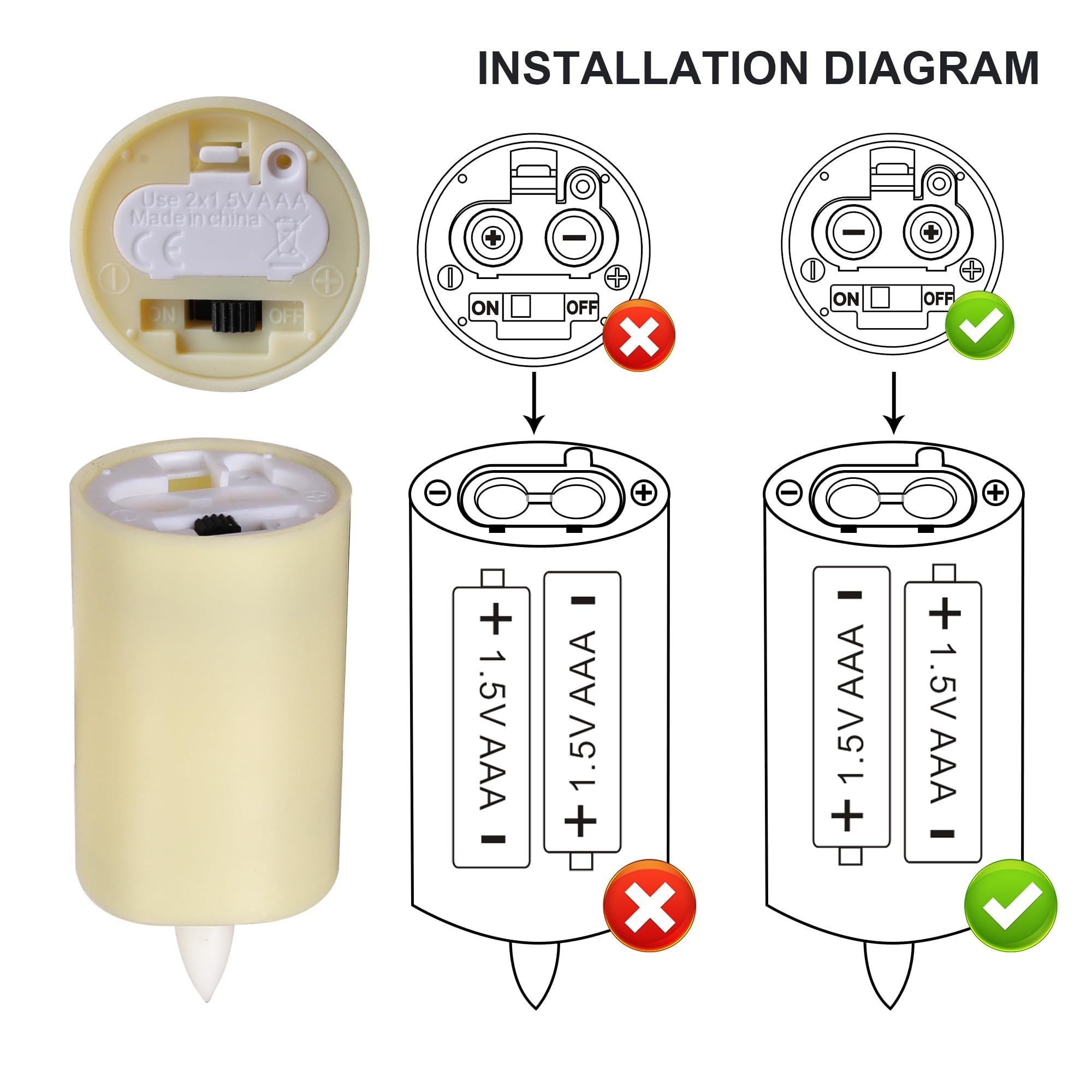 Wralwayslx Max 800Hours Use 2Aaa Battery (Not Inluded) 12 Pack Flameless Tea Light With Remote Control, Led Flickering Votive Ca