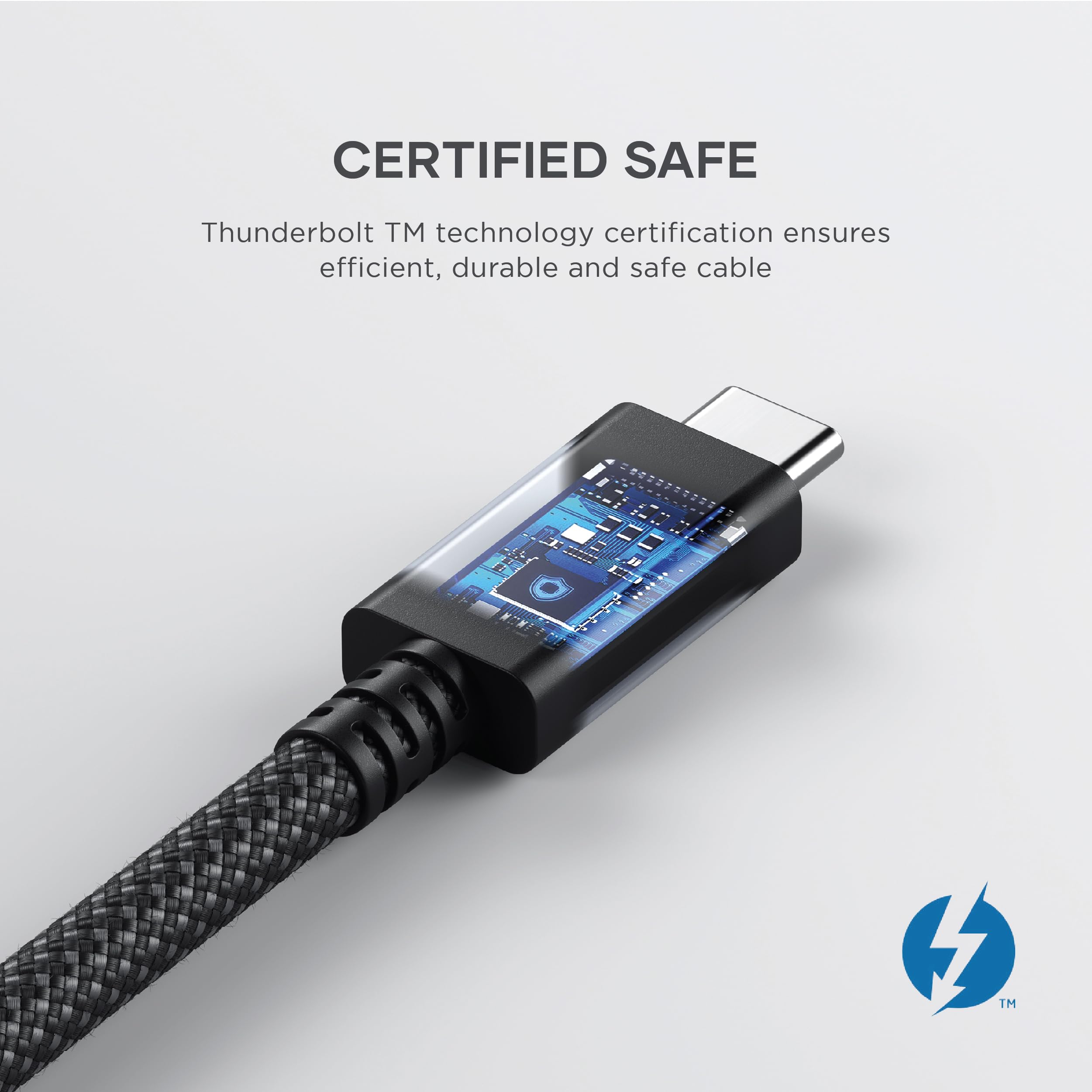 Satechi Usb C Thunderbolt 4 (3.2Ft/1M), Usb C To Usb C Cable, Supports 8K Display, 40Gbps Data Transfer, 240W Pd Charging, For Iphone 15 Pro, Macbooks, Ipad Pro (Intel Thunderbolt Certified)