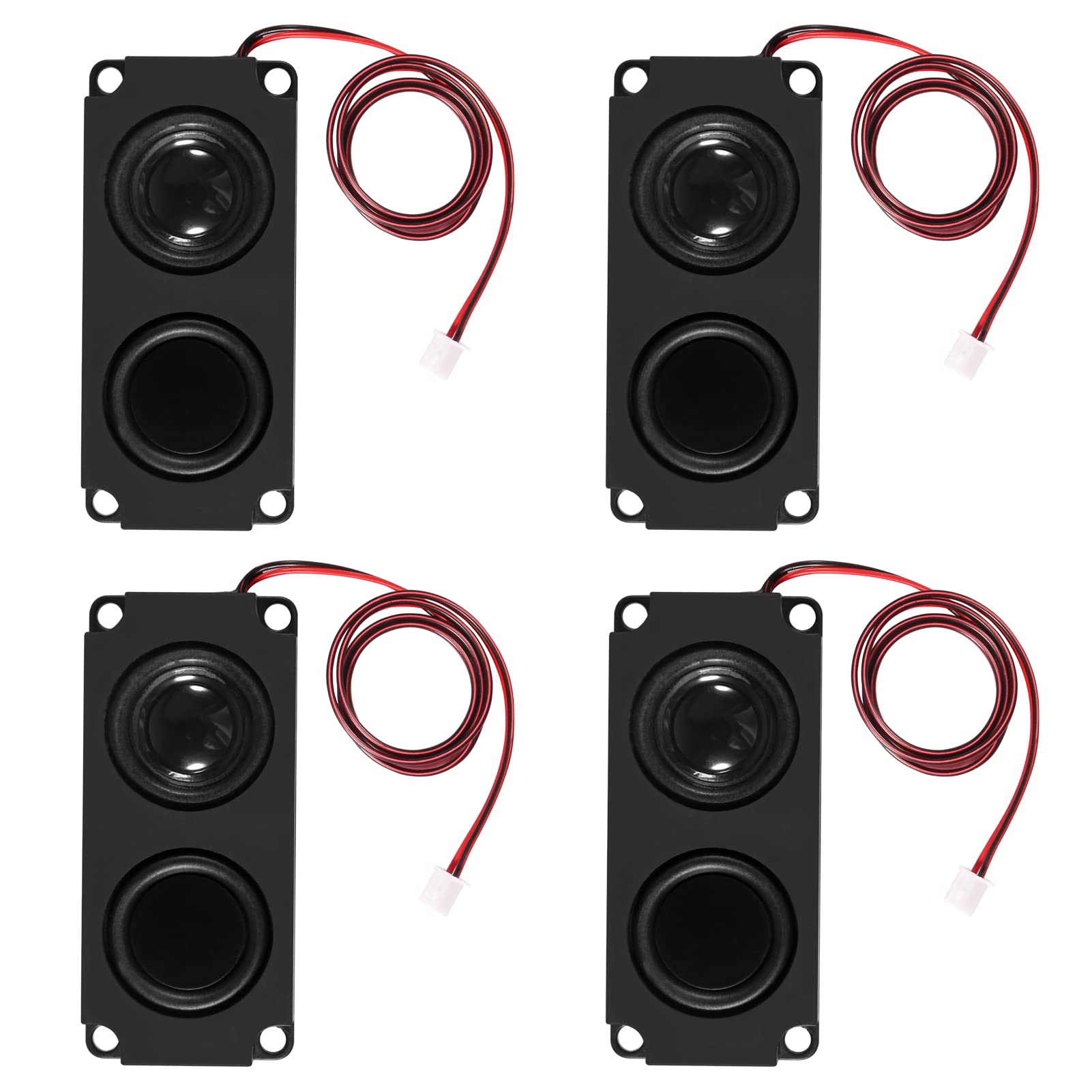 4Pcs Speaker 5 Watt 8 Ohm Double Cavity Mini Speaker Full Range Cavity Advertising Machine Small Speaker 3.3V 5V With Jst Ph2.5M