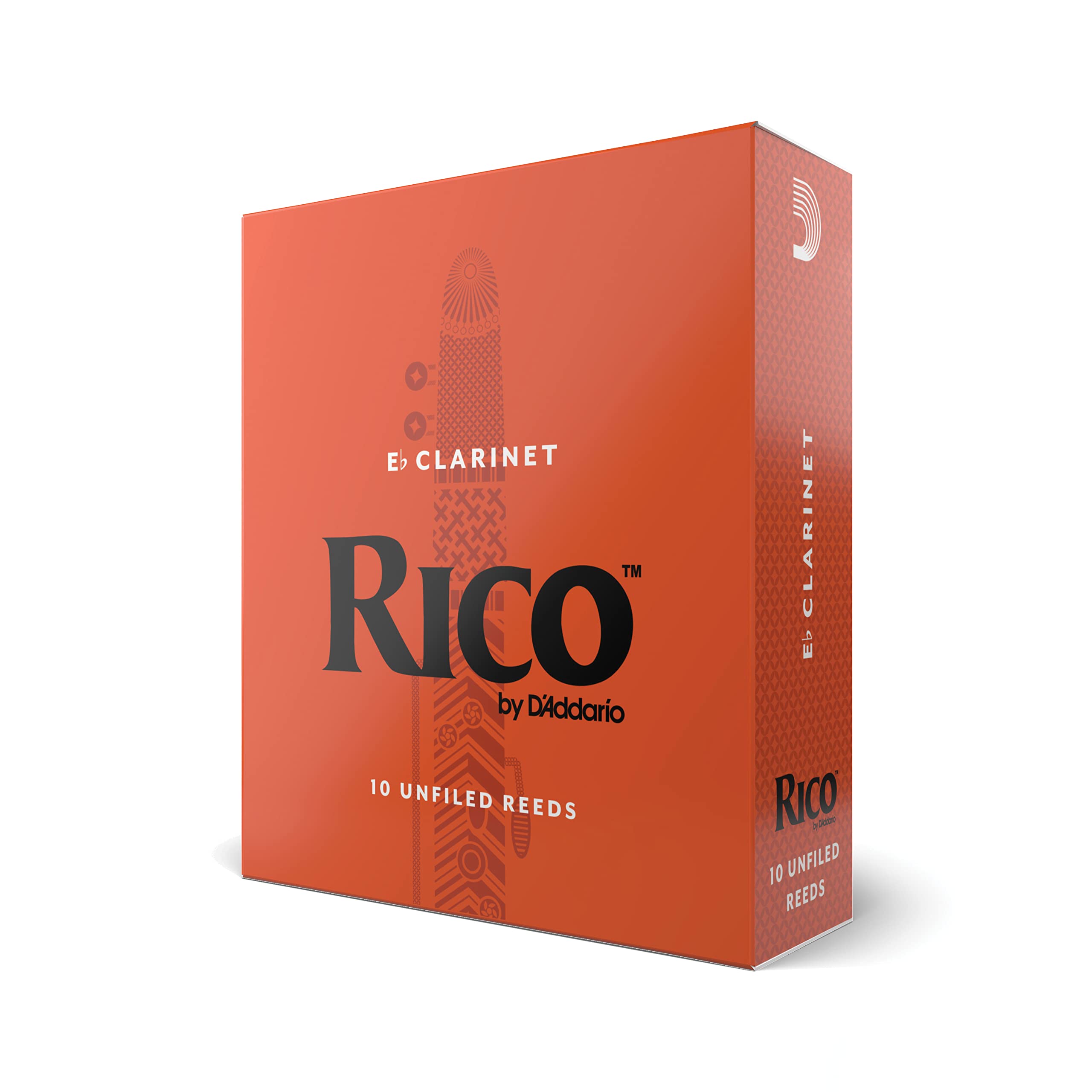 DAddario Woodwinds - Rico Eb Clarinet Reeds - Reeds for Clarinet - Crafted for Beginners, Students, Educators - Strength 3.5, 10
