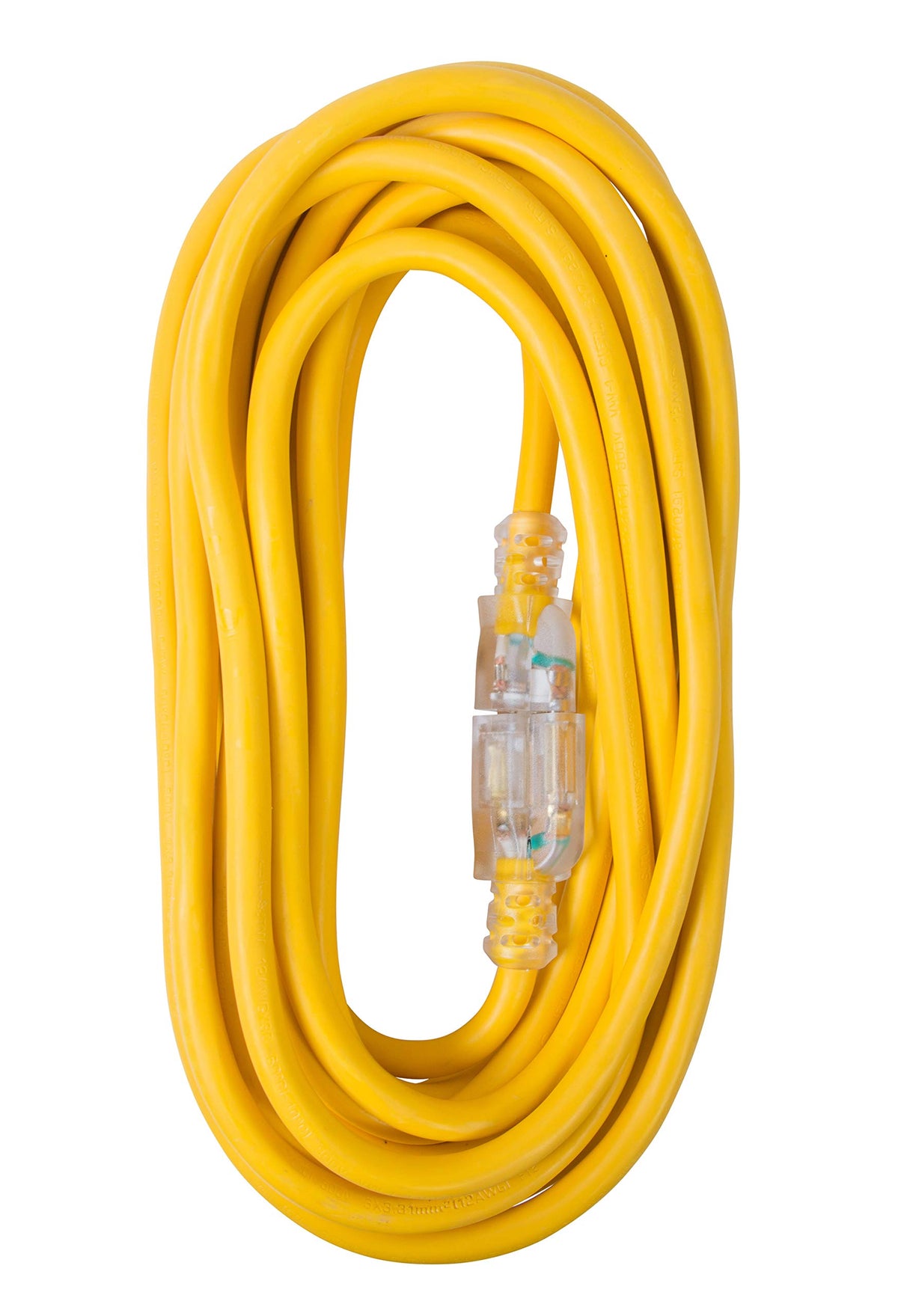 Bergen Industries Inc Oc25123Lt Extra Heavy-Duty Outdoor Single Receptacle Extension Cord, 25 Ft, 12 Awg, 15A/125V Ac, Orange