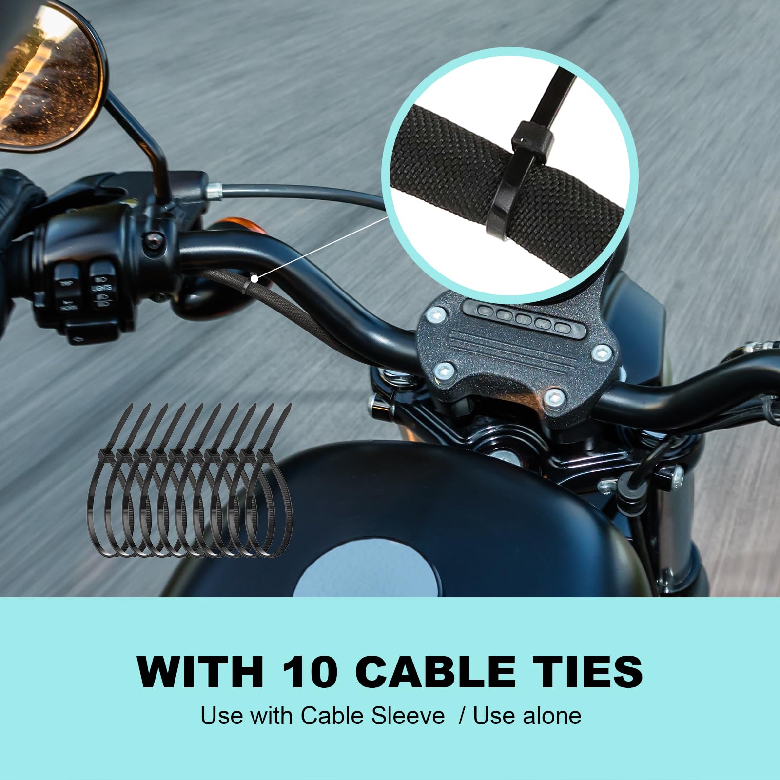 Agptek Cable Sleeve Cover, 6.6Ft   1 Inch Dog Cat Cord Protector Management, Protect Cables From Pets Chewing, For Home Desk Aut