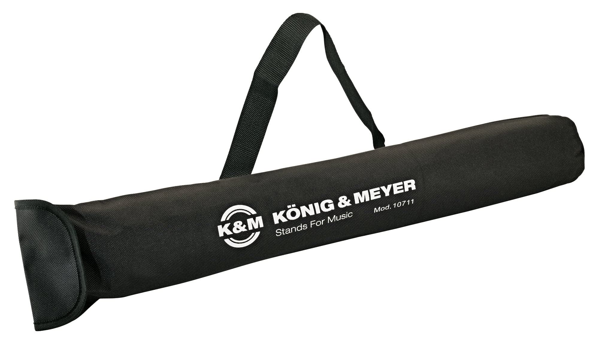 K&M Knig & Meyer 10711.000.00 | Music Stand Carrying Case | Long | Strong Waterproof - Adjustable Nylon Shoulder Strap - hook an
