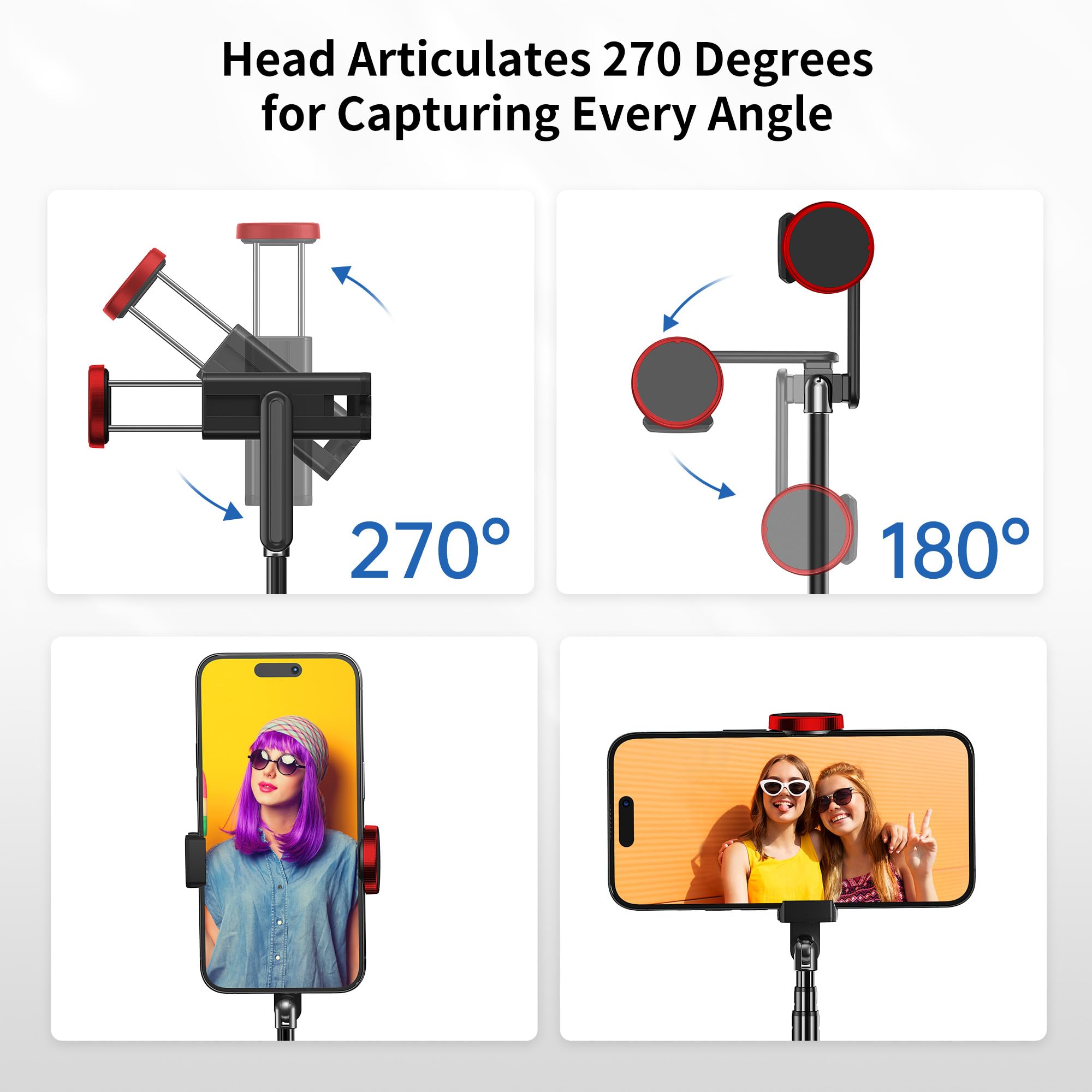 Atumtek Selfie Stick Tripod, Extendable 3 In 1 Aluminum Bluetooth Selfie Stick With Wireless Remote And Tripod Stand For Iphone