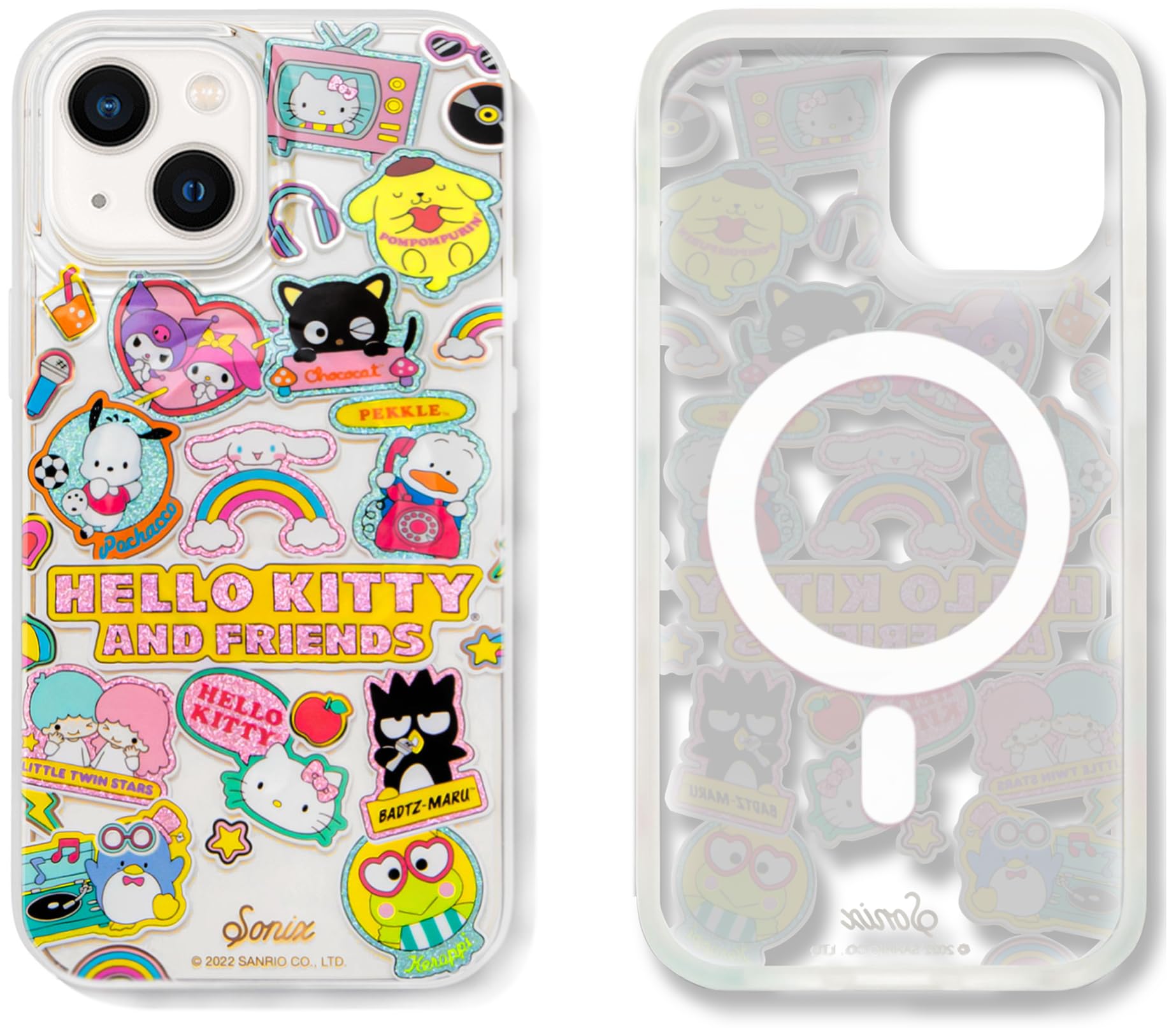 Sonix X Sanrio Case For Iphone 15, 14, 13 | Compatible With Magsafe | 10Ft Drop Tested | Hello Kitty And Friends Stickers