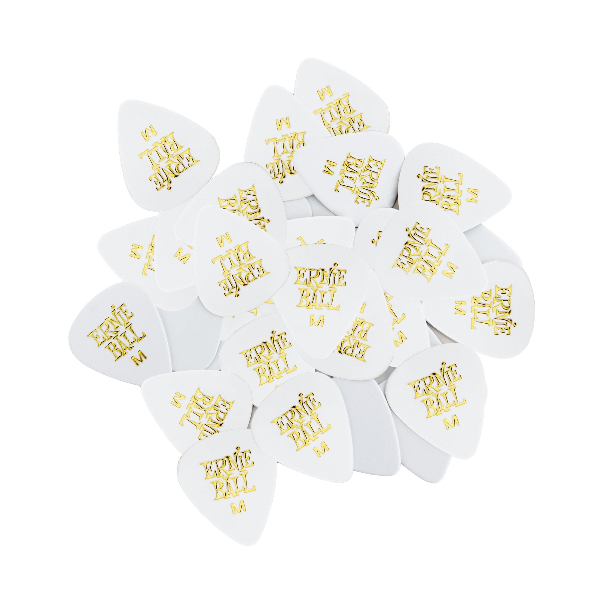 Ernie Ball Guitar Picks, Medium, White, 144 Pack (P09111)