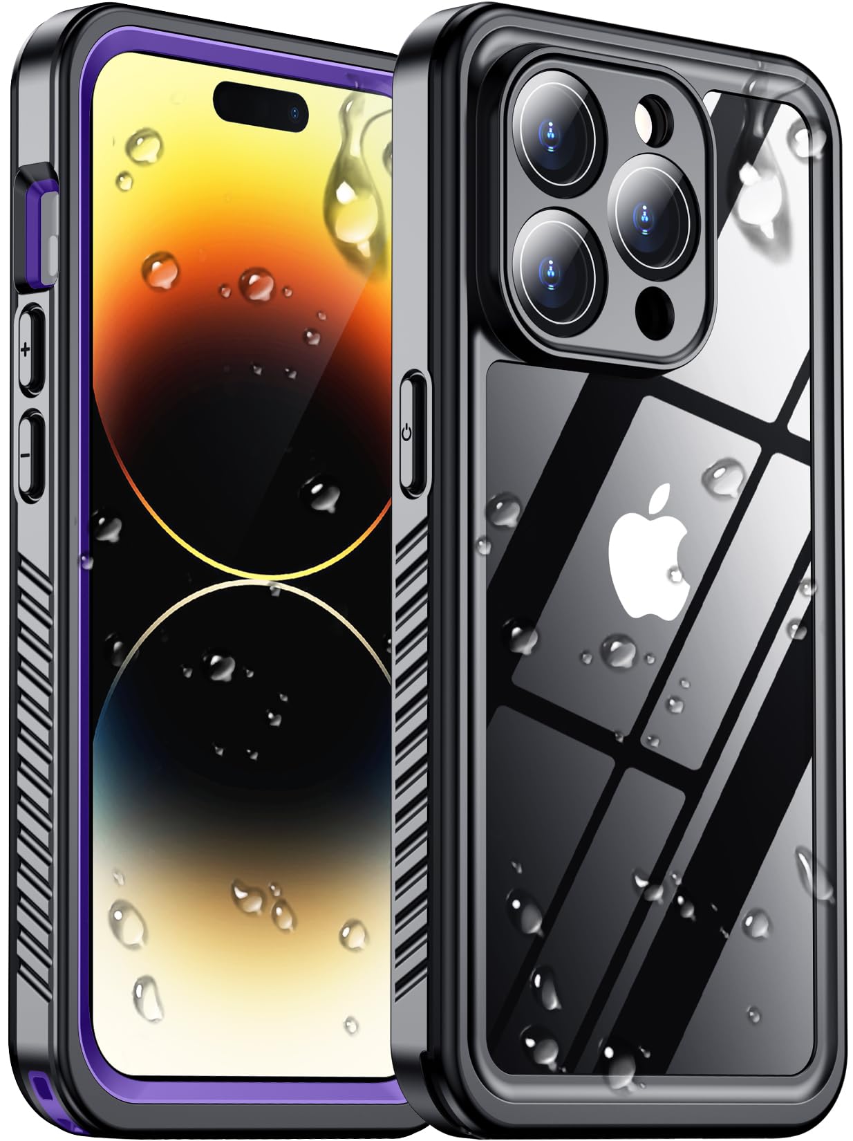 Red2Fire 2024 New For Iphone 14 Pro Case Waterproof,[Built In Screen Protector & Camera Protector][Full Body Shockproof][Ip68 Un