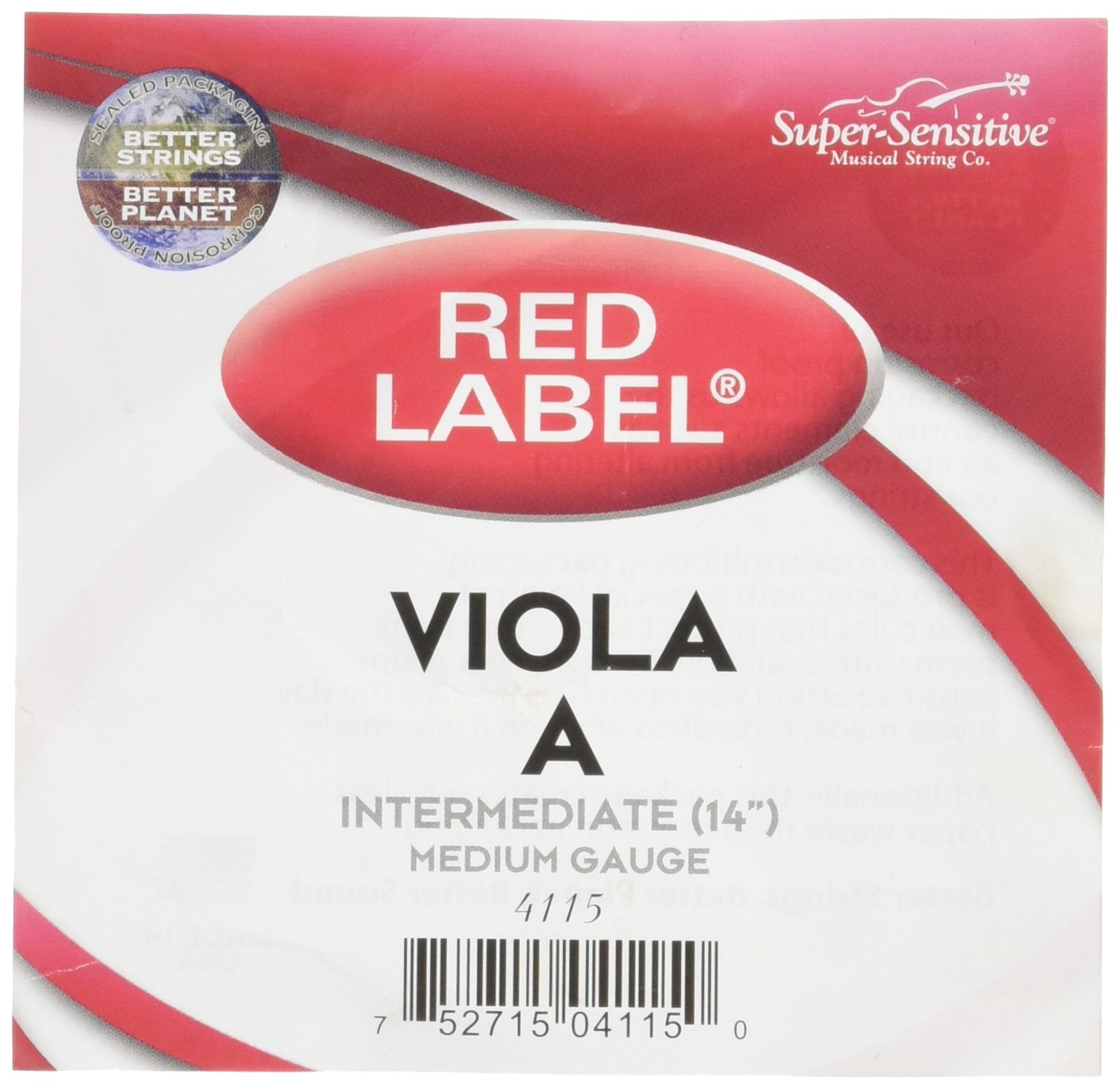Super Sensitive Viola Strings (4115), 12, 13, 14, 15, 15.5, 16, 16.5