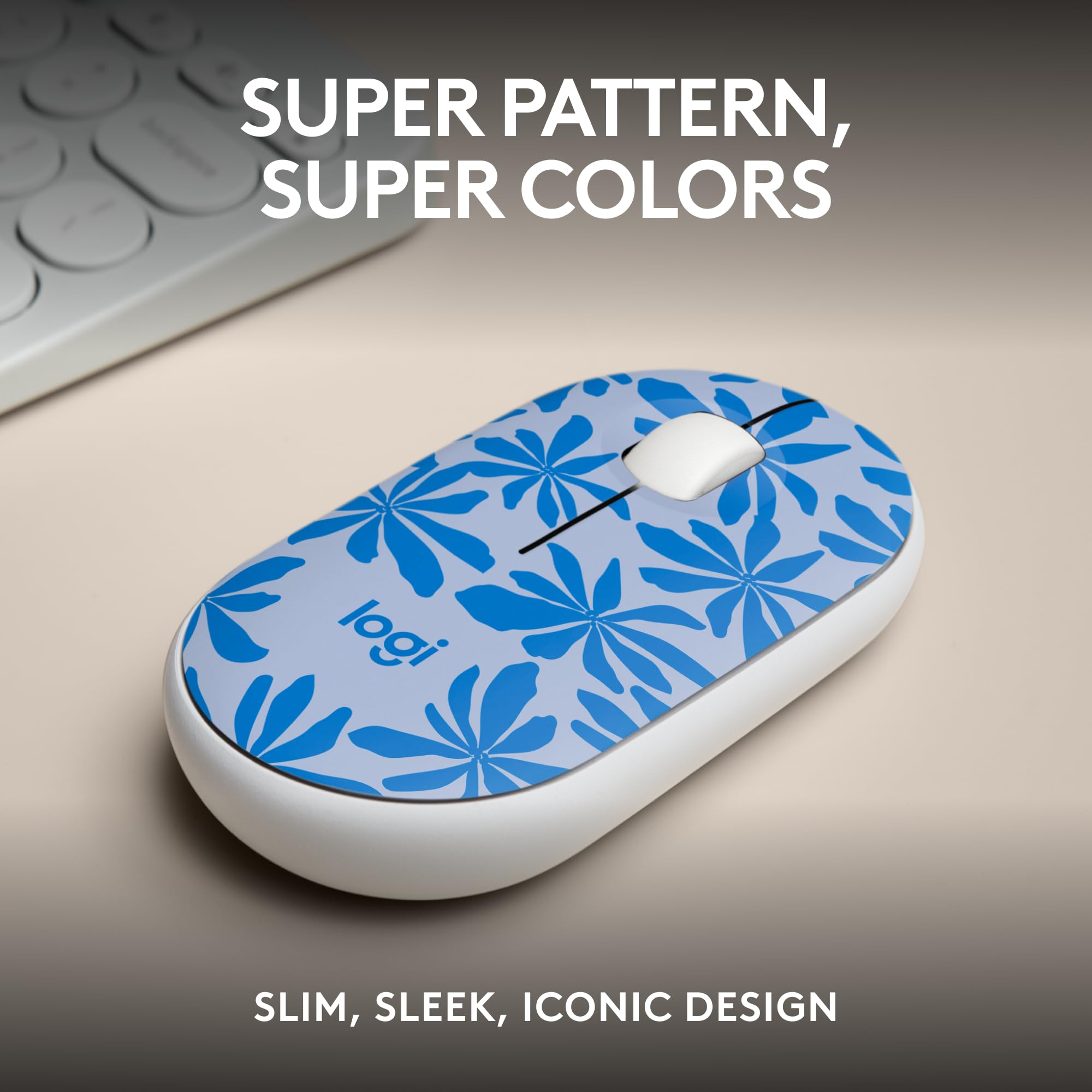 Logitech M340 Wireless Mouse With Limited Edition Prints, Usb Receiver And Silent Clicks, Portable Wireless Mouse For Laptop, Pc