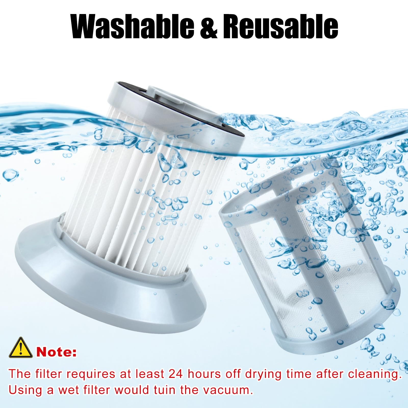 2 Pcs 2156A Filters Compatible For Bissell 2156, 2156A, 2156E,1665, 16652, 1665W Zing Canister Vacuum Cleaner, Replace 1613056