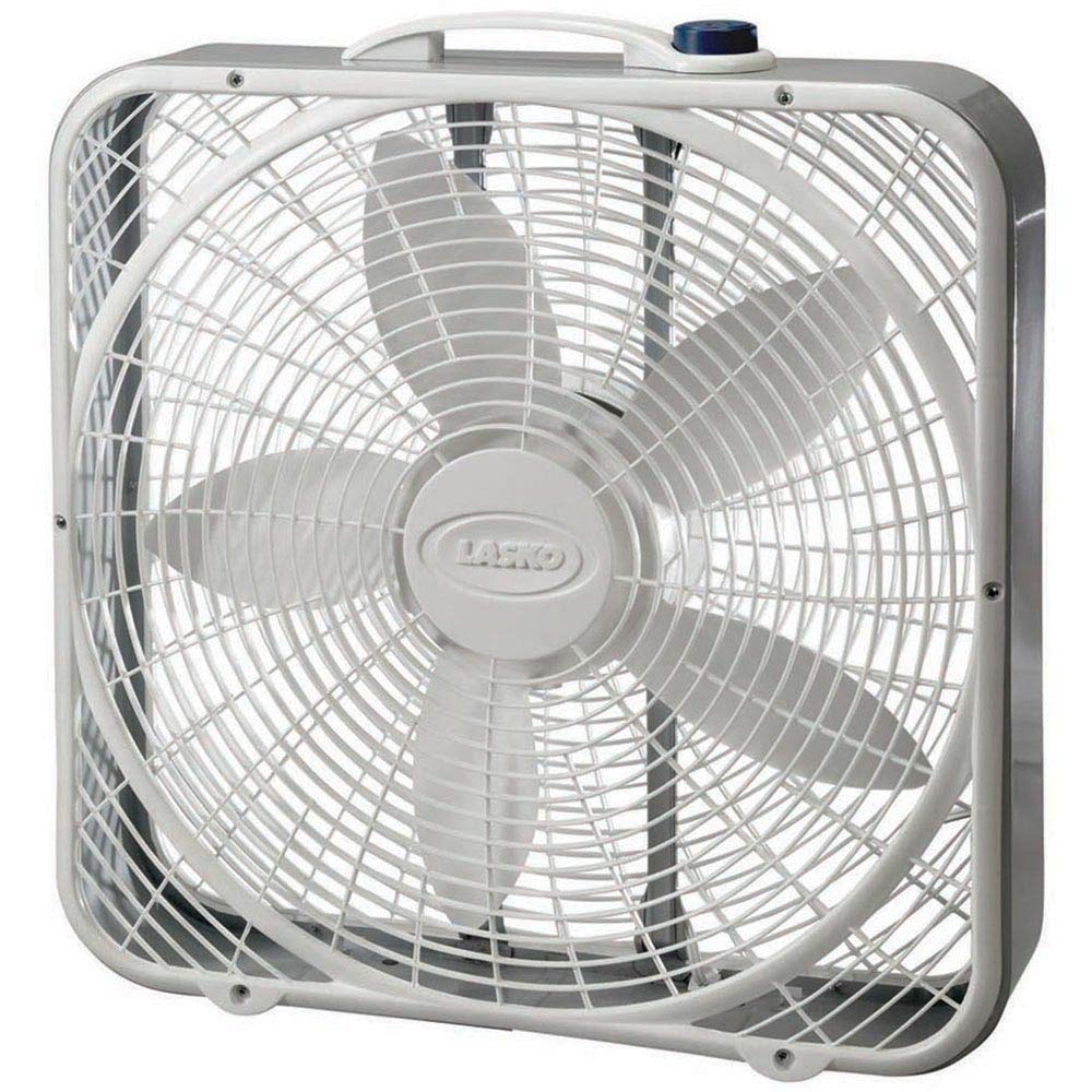 Lasko 3733 Box Fan, 3 Speed, 20 Inch, White