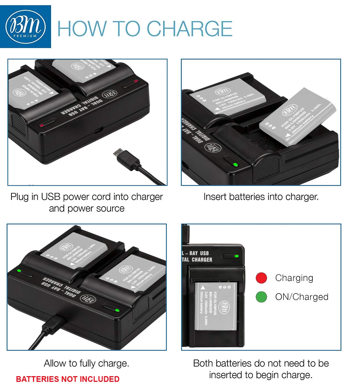 BM Premium NB 13L Dual Battery Charger for Canon PowerShot SX740 HS, G1 X Mark III, G5 X, G5 X Mark II, G7 X, G7 X Mark II, G7 X Mark III, G9 X, G9 X Mark II, SX620 HS, SX720 HS Cameras
