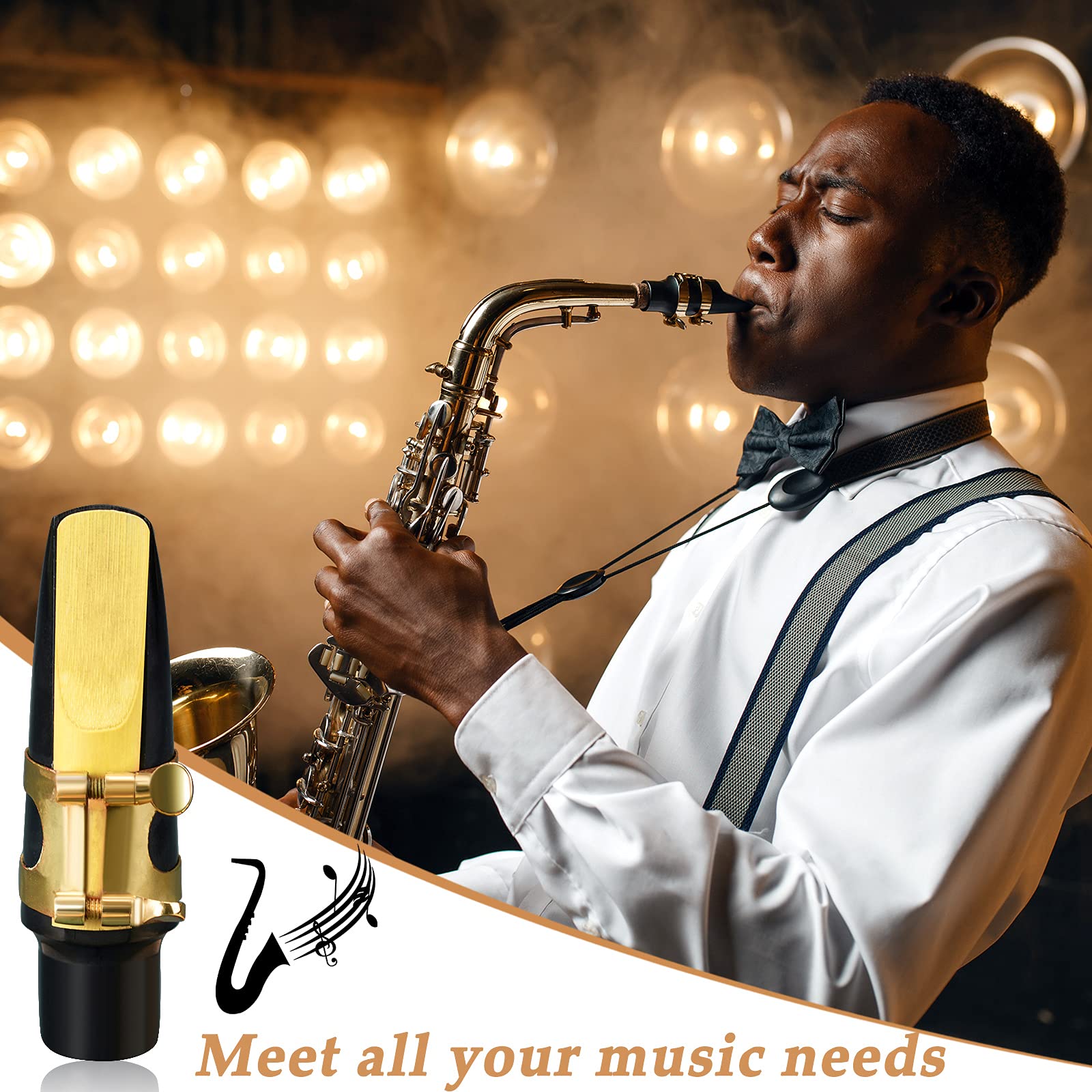 20 Pieces Alto Saxophone Sax Reeds Size 2.5, Strength 2 1/2 Bamboo Saxophone Reeds With Individual Case For Clarinet Soprano Or