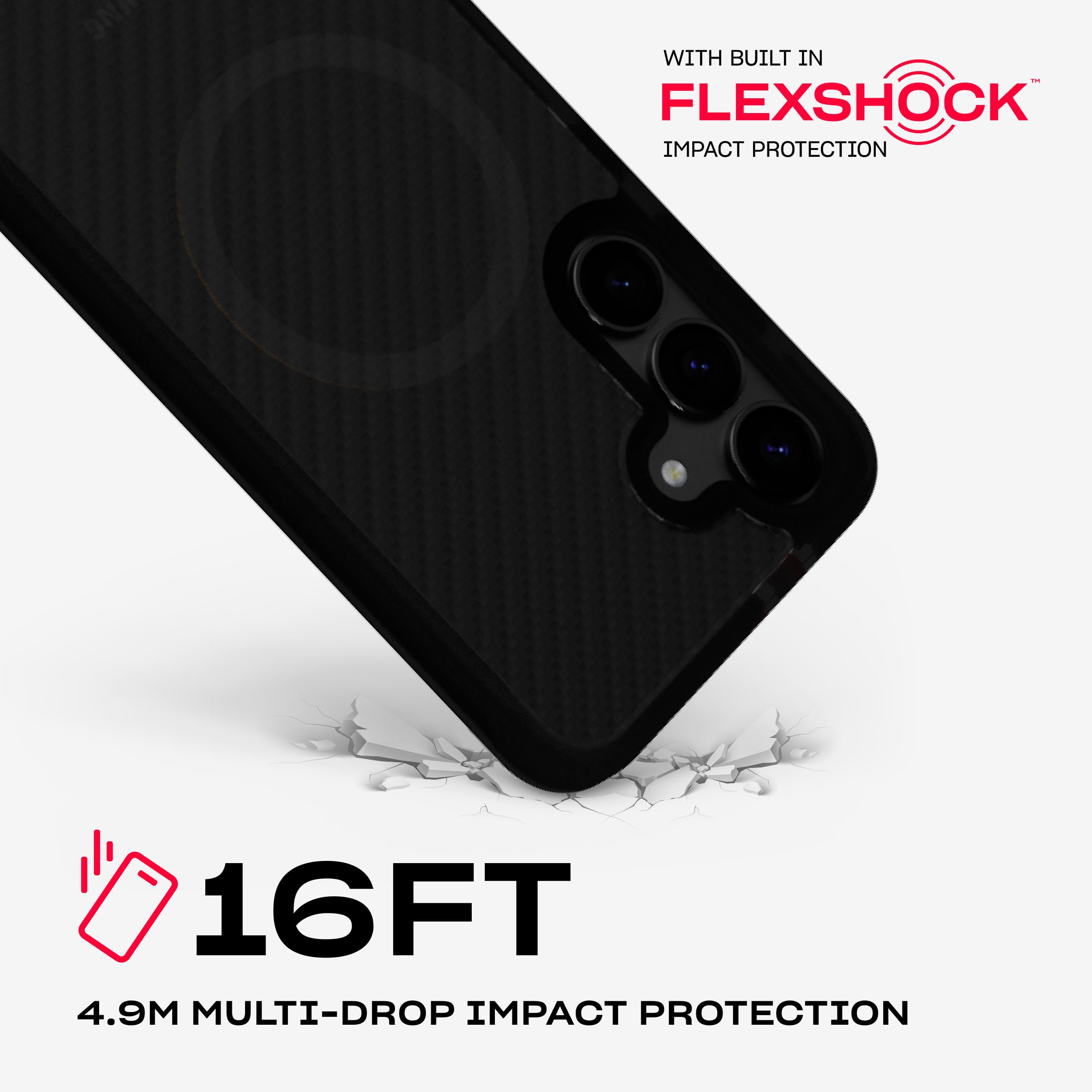 Tech21 Evoarmor Case For Samsung Galaxy S25+ - With Magnets - High Impact Protection - Black