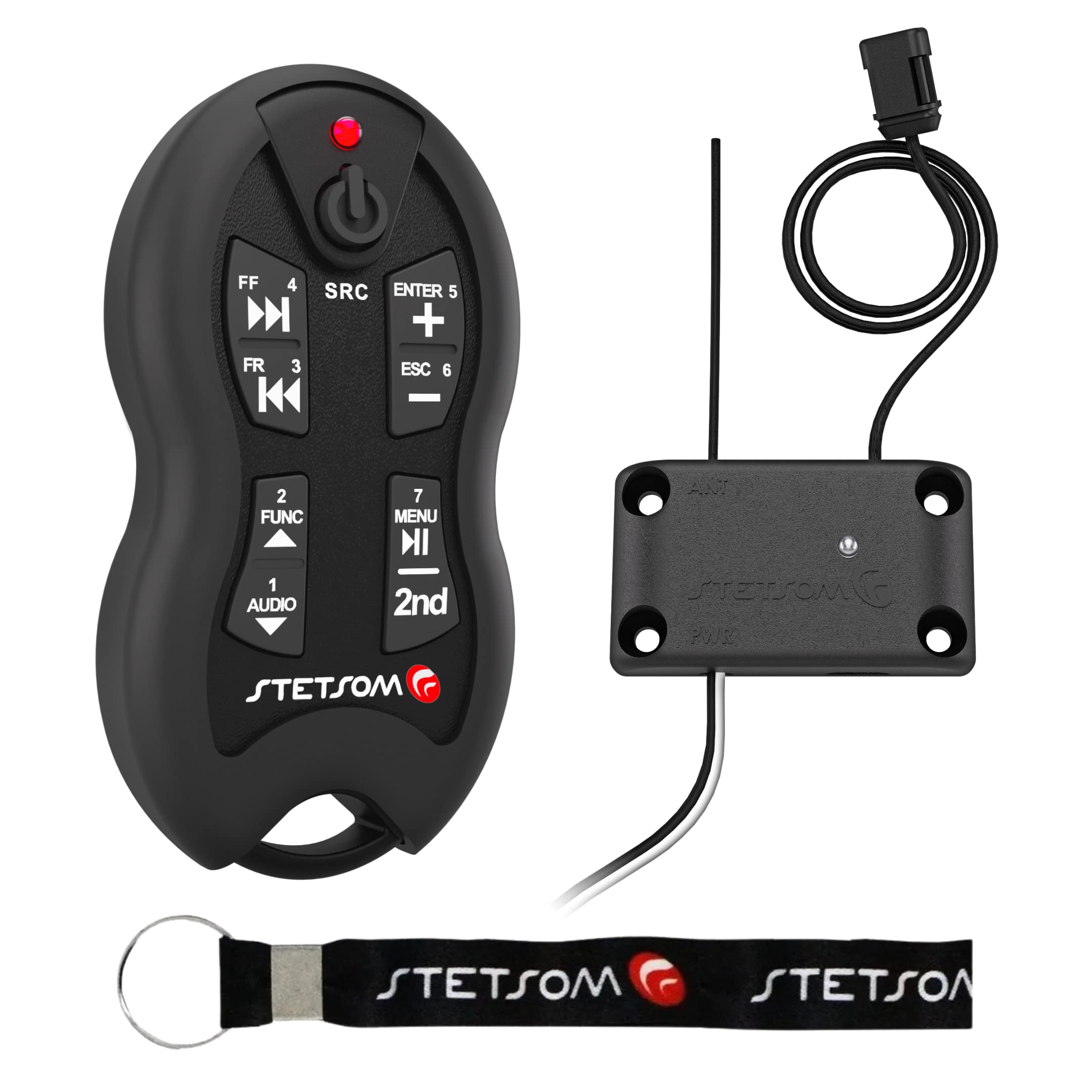 Stetsom Sx2 Long Range Universal Infra Red Remote Control 16 Function (Black)