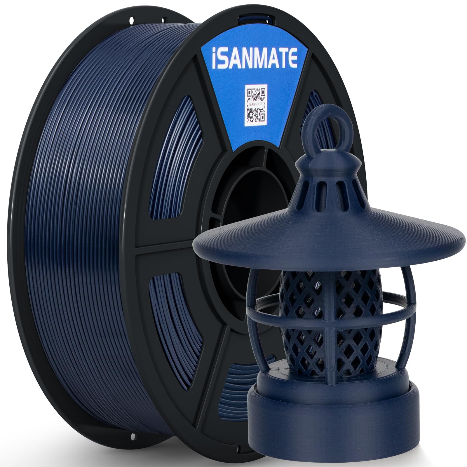 iSANMATE 3D Printer Filament ASA Navy Blue, UV & Weather Resistant ASA Filament Perfect for Outdoor Functional Parts, for Bambu 