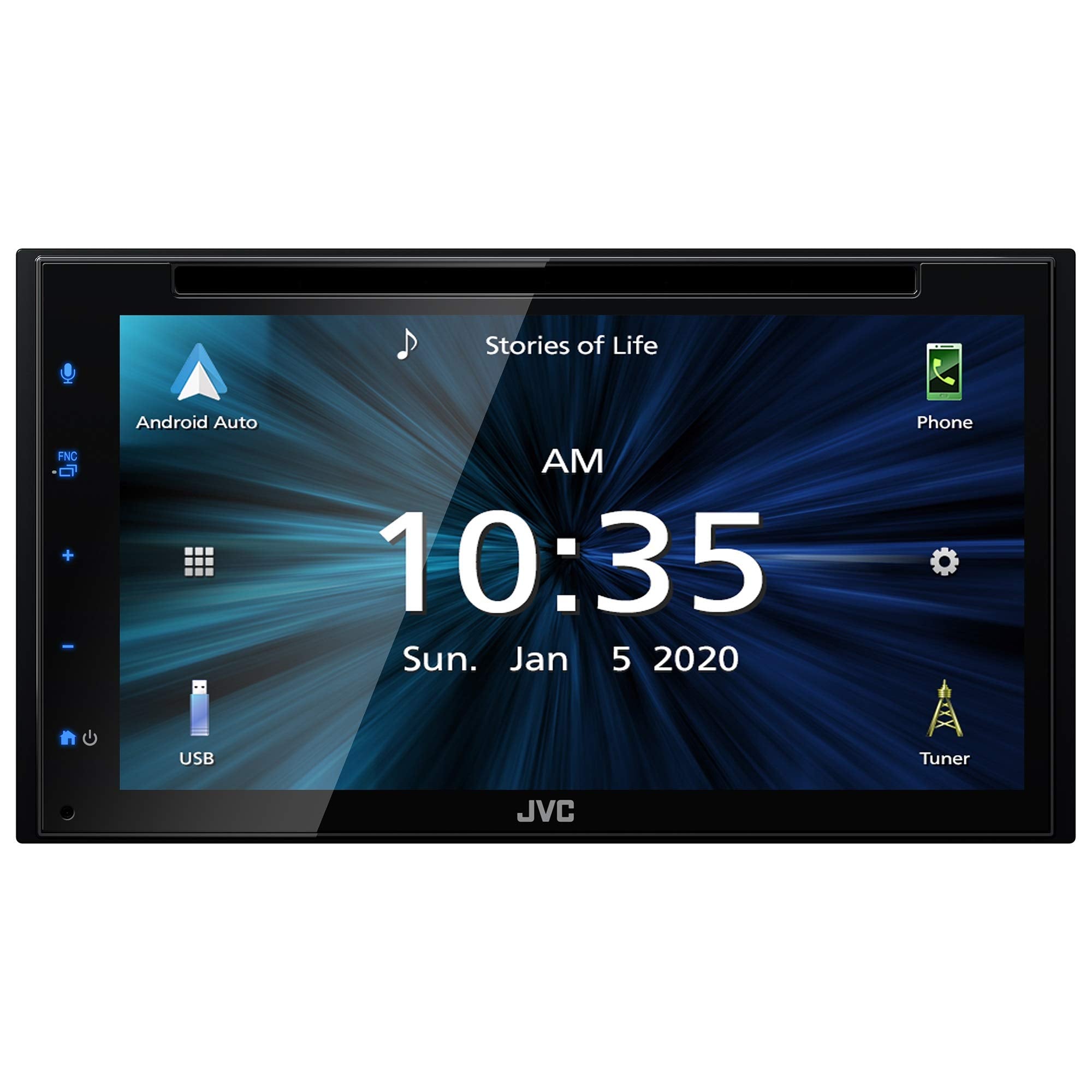 Jvc Kw V660Bt Apple Carplay Android Auto Dvd/Cd Player W/ 6.8'' Capacitive Touchscreen, Bluetooth Audio And Hands Free Calling,