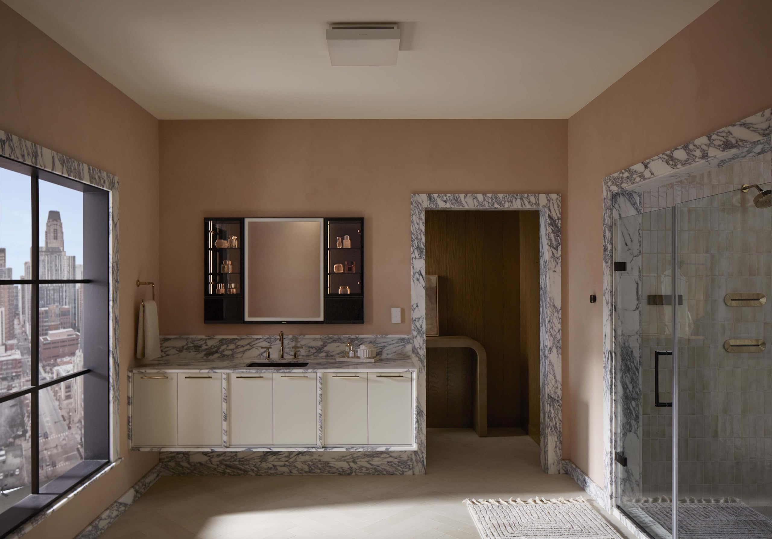 Kohler Atmo Bathroom Exhaust Fan, Ceiling Vent For Bathroom, 13 7/8'' X 13 7/8''