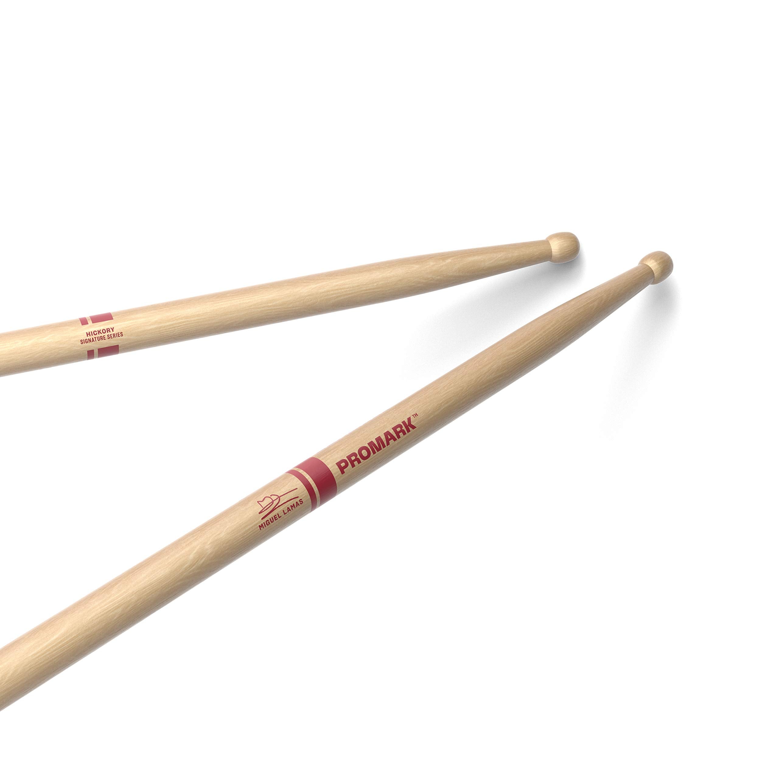 ProMark Miguel Lamas Hickory Drumsticks, Wood Tip, One Pair