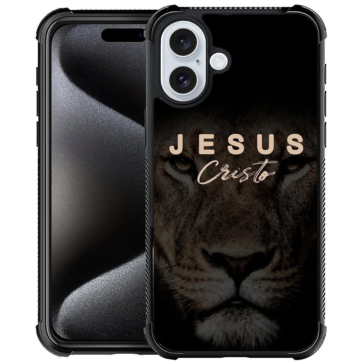Deaorew for iPhone 16 Plus Case | Classic Slim Cover Design | Jesus Lion