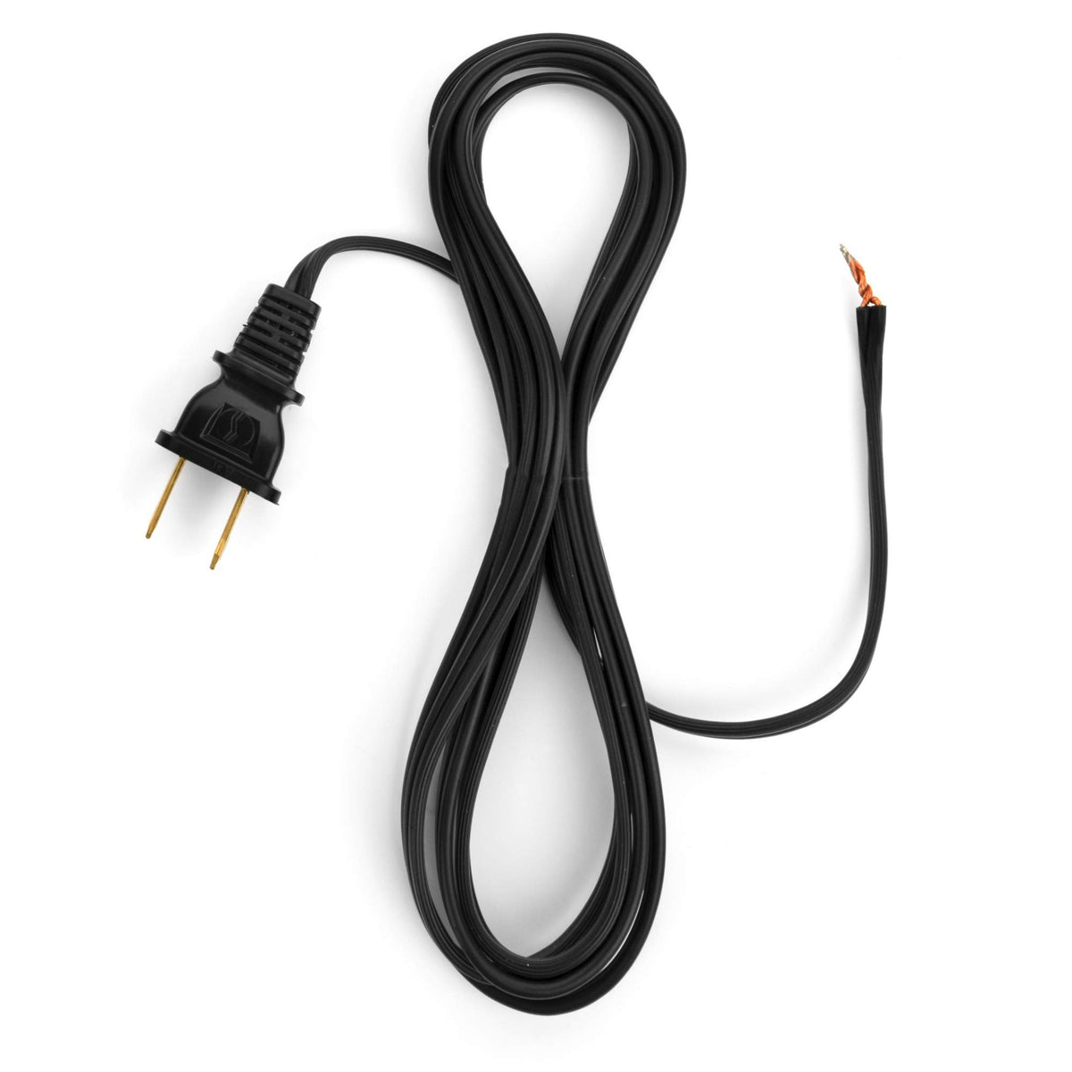 I Like That Lamp 12 Ft Black Lamp Cord, Vinyl Covered Replacement Electrical Wire, Diy Repair For Table & Floor Lighting Fixture