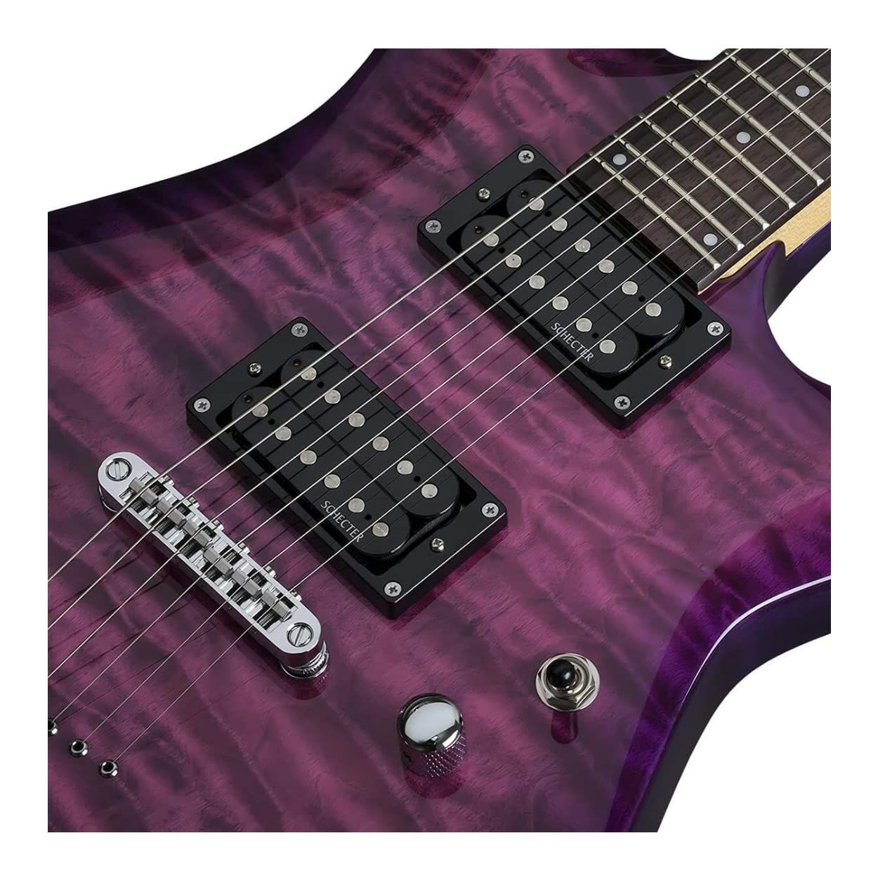 Schecter C 6 Plus 6 String Electric Guitar (Right Hand, Electric Magenta)