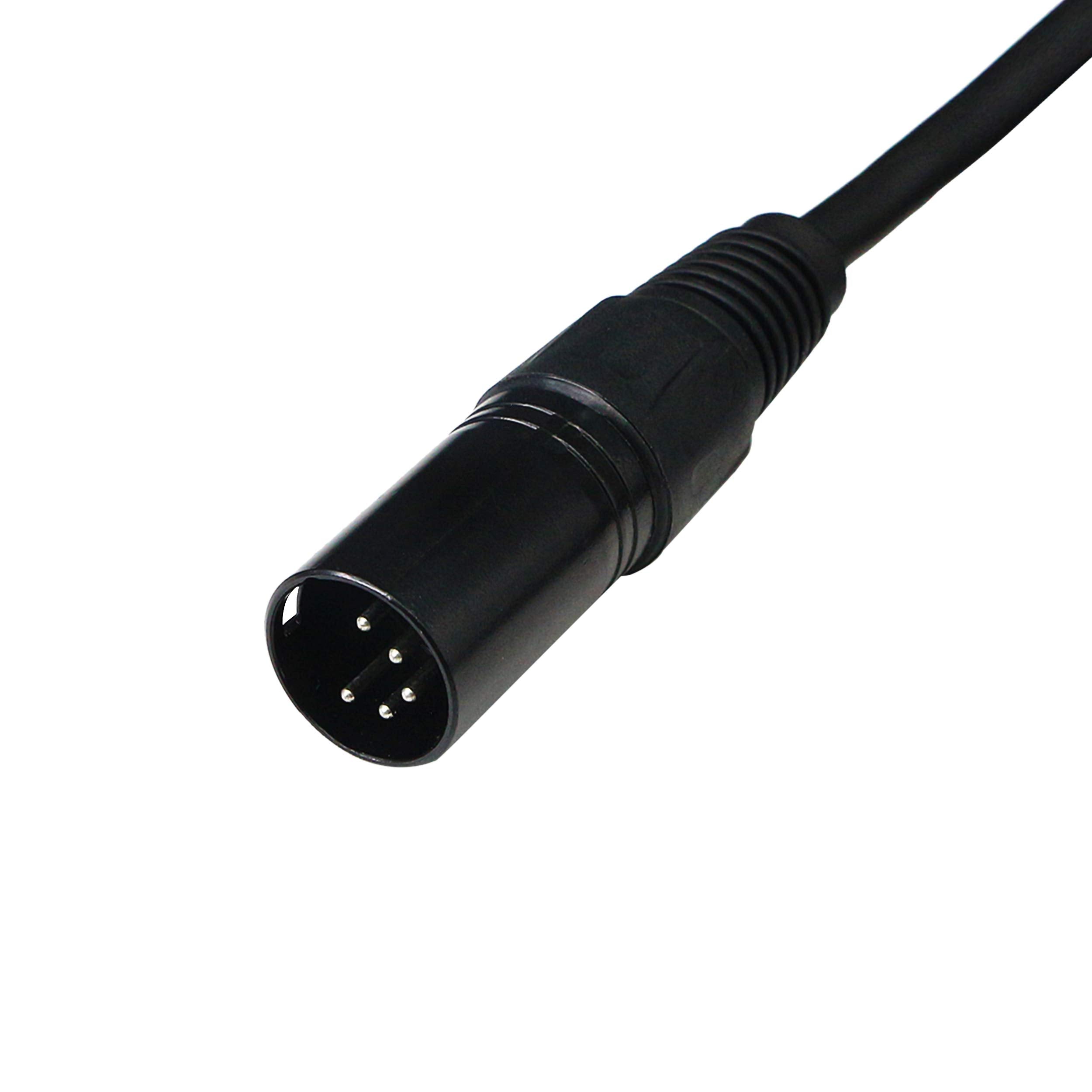 Sinloon (1M) Dmx Stage Light Cable,Dj Xlr Cable, 3 Pin Female Xlr To 5 Pin Male Xlr Dmx Turnaround Connection For Moving Head Li