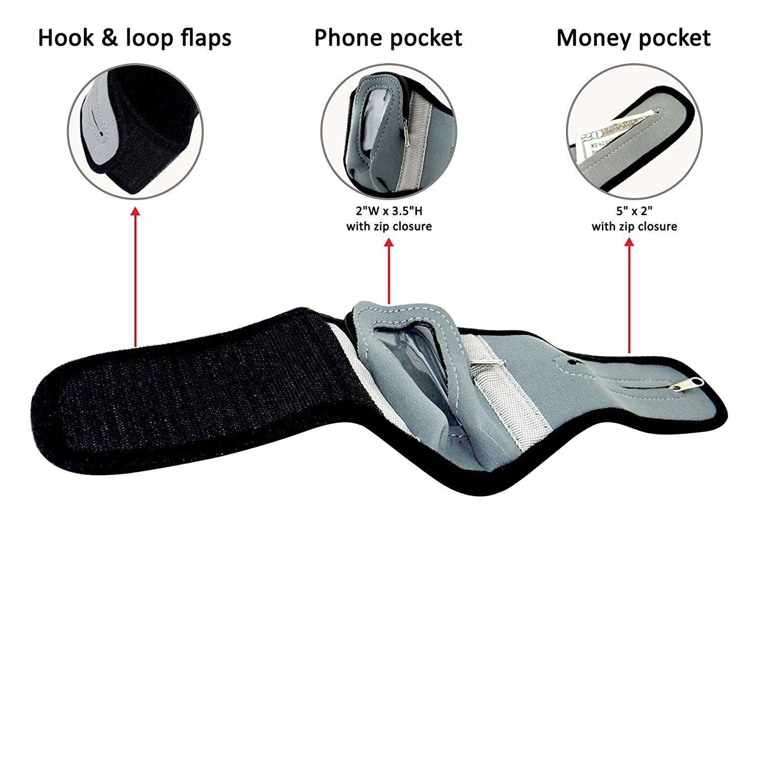 Stay Connected And Secure With The Arm Band Flip Phone Carrier   Convenient And Safe Storage For Your Phone And Essentials Durin