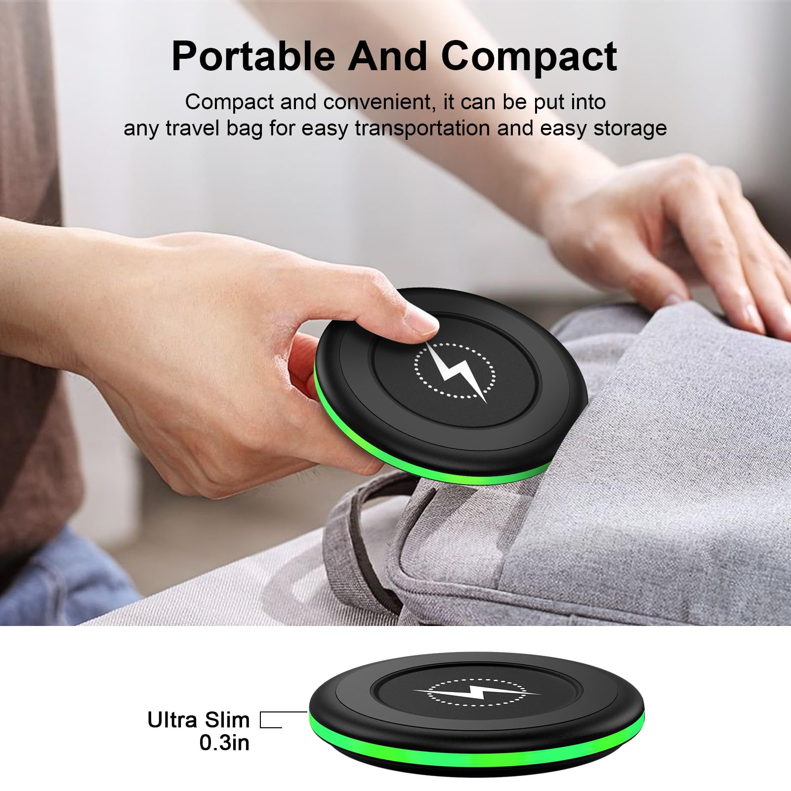 Wireless Charger Samsung Fast Charging Pad Wireless Phone Charger For Android Charging Station Mat Compatible Galaxy S25 Ultra S