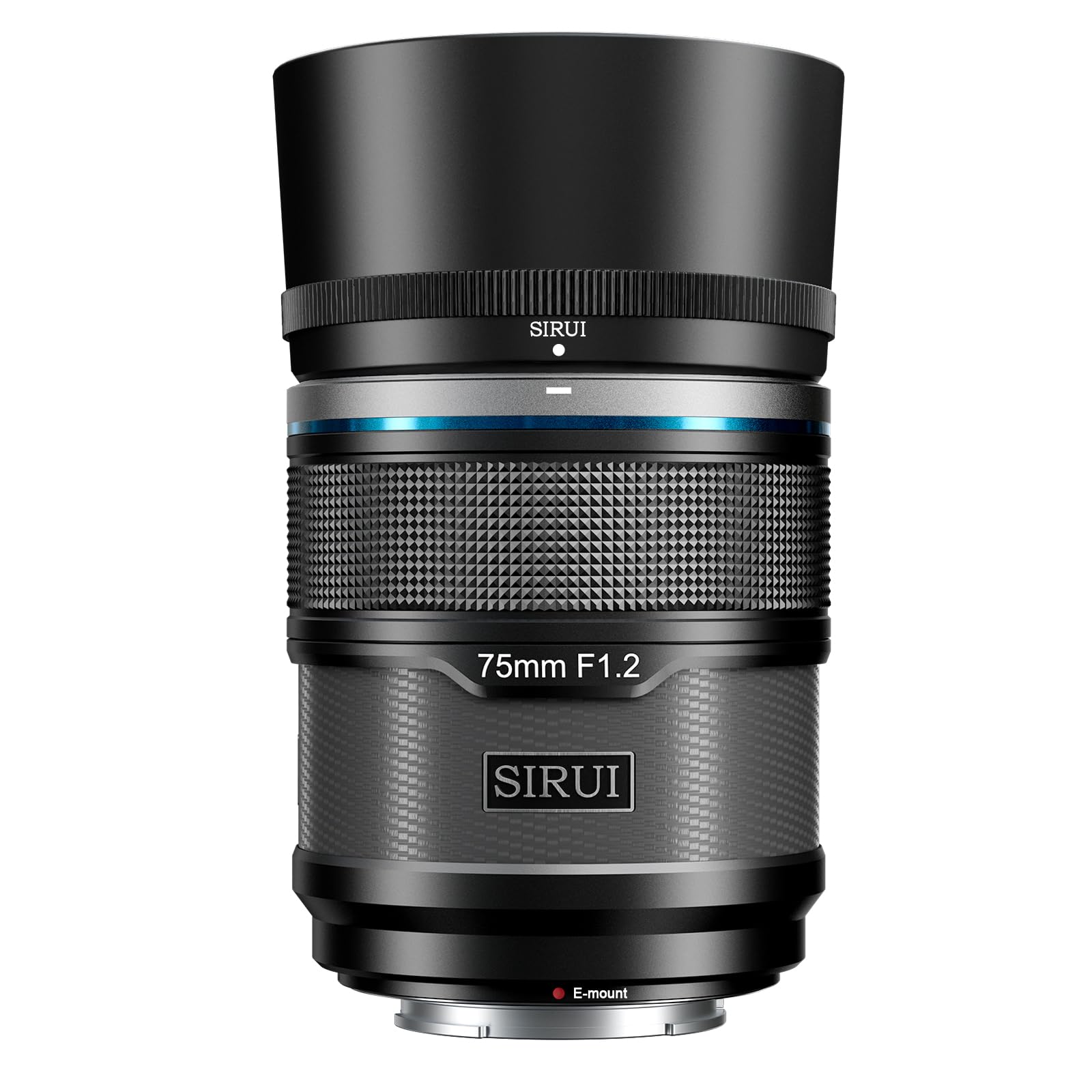 Sirui Sniper 75Mm Autofocus Lens, F1.2 Telephoto Aps C Camera Lens For A5, A6, Fx30, Zv E10 (E Mount, Black)