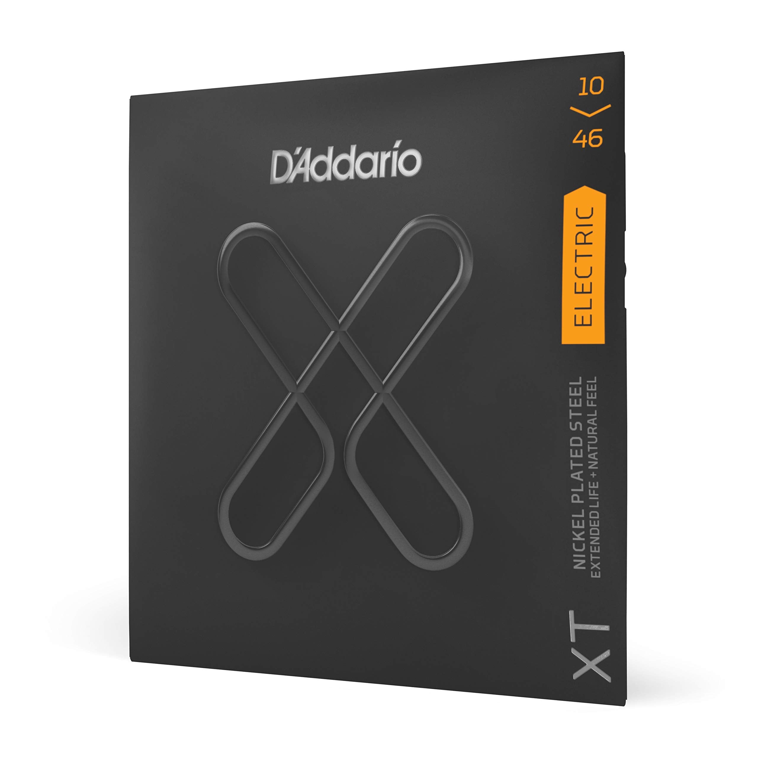 DAddario Electric Guitar Strings, XT Nickel Coated, XTE1046, Regular Light Gauge 1046, 6String Set, Pack of 1