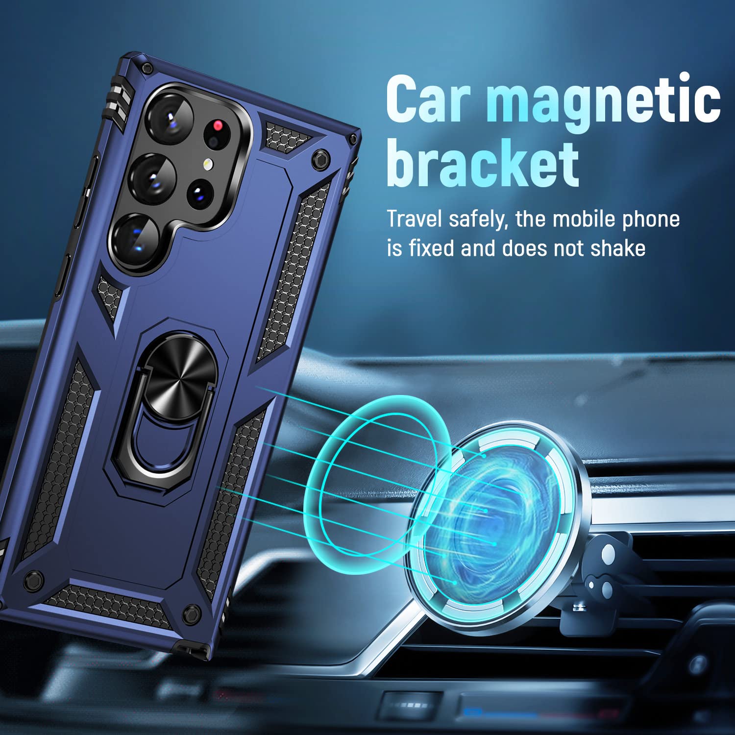 Zoeii S23 Ultra 5G Case,S23 Ultra Phone Case,[Military Grade Anti Drop] Galaxy S23 Ultra Case, Flexible Bumper Shockproof Phone,