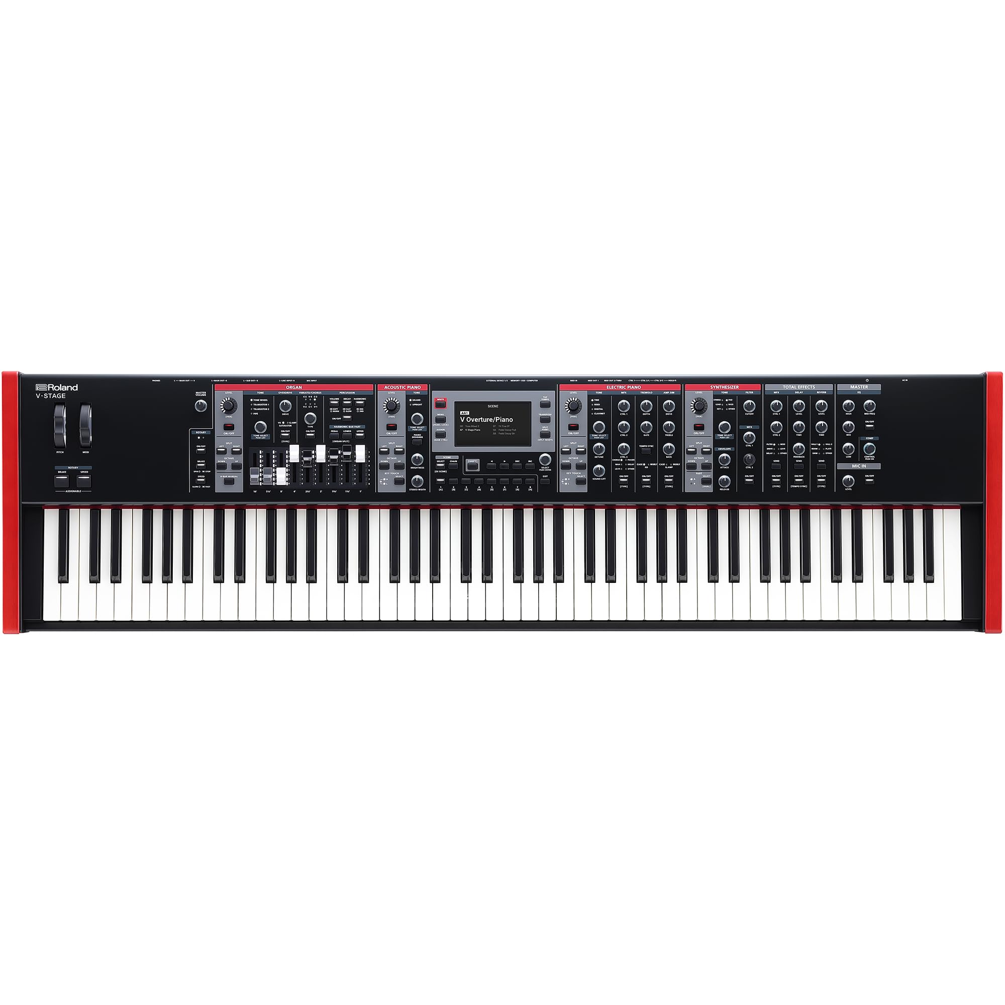 Roland V-STAGE 88 | Premium 88-Key Weighted Digital Keyboard | Ideal for Piano-Focused Players | Four Independent Sound Engines 
