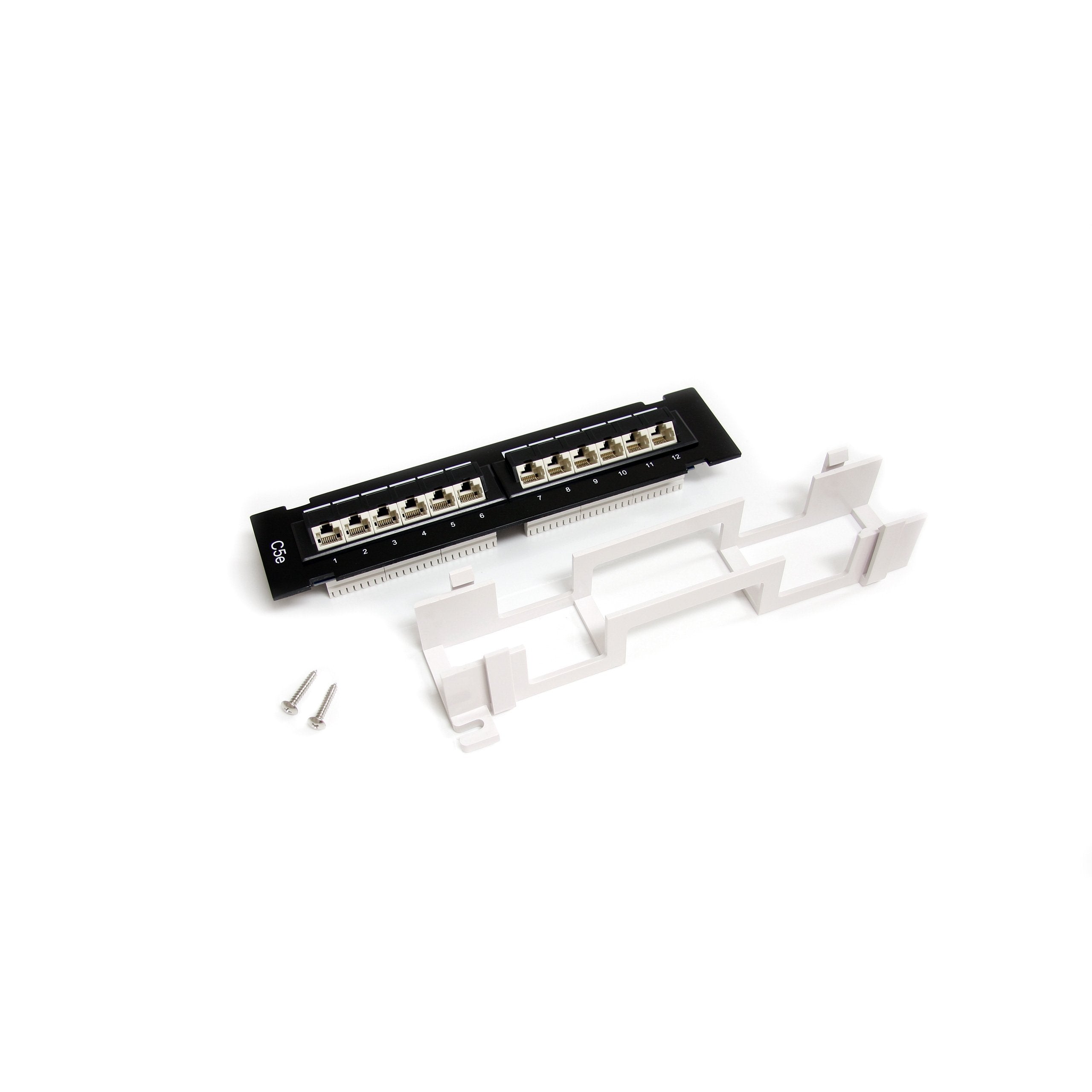 Startech.Com 1U 12 Port Wall Mount Cat5E 110 Patch Panel   45 Degree (Panel4512)