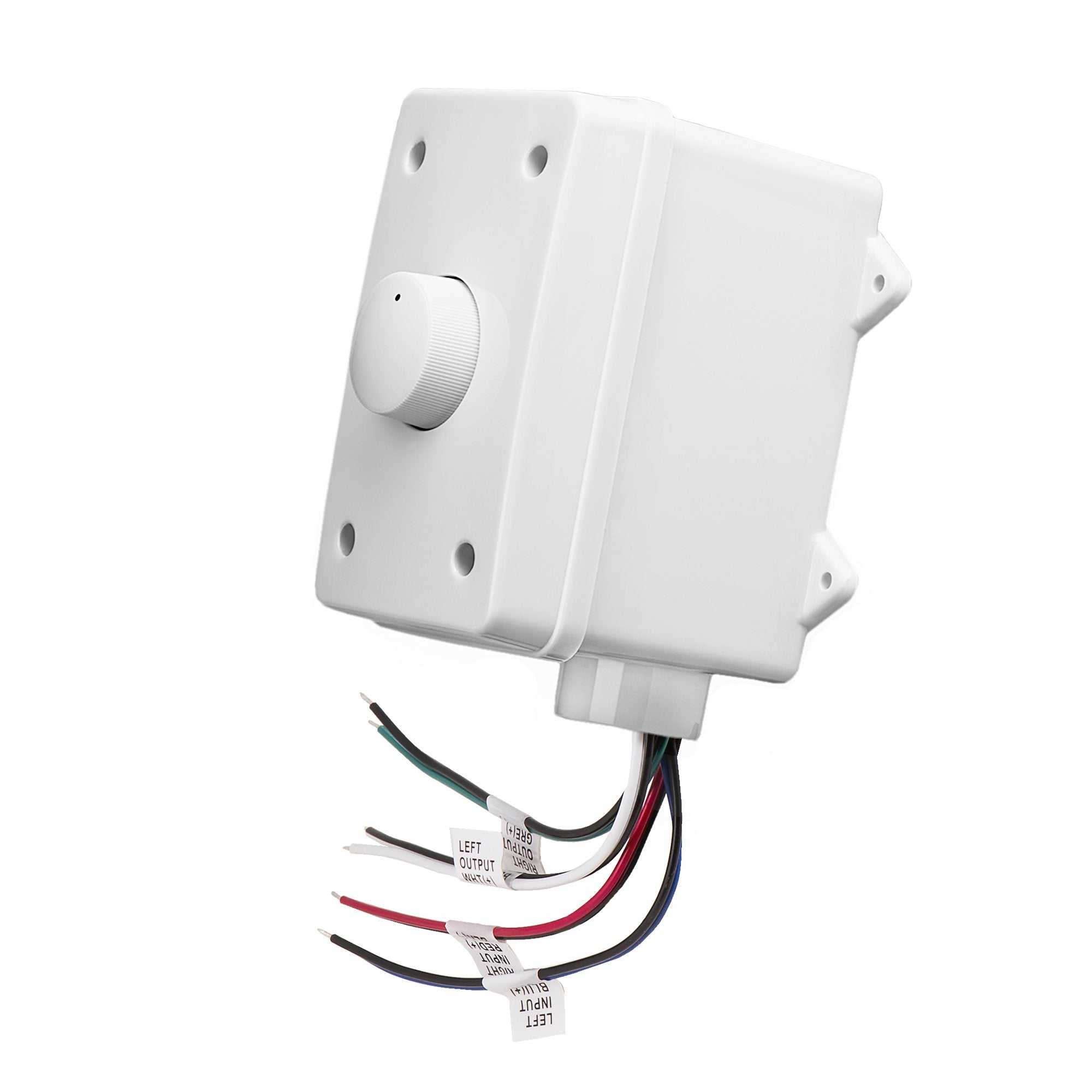 OSD Audio Outdoor 100W Volume Control Impedance Matching, Weather Resistant Enclosure OVC100, White