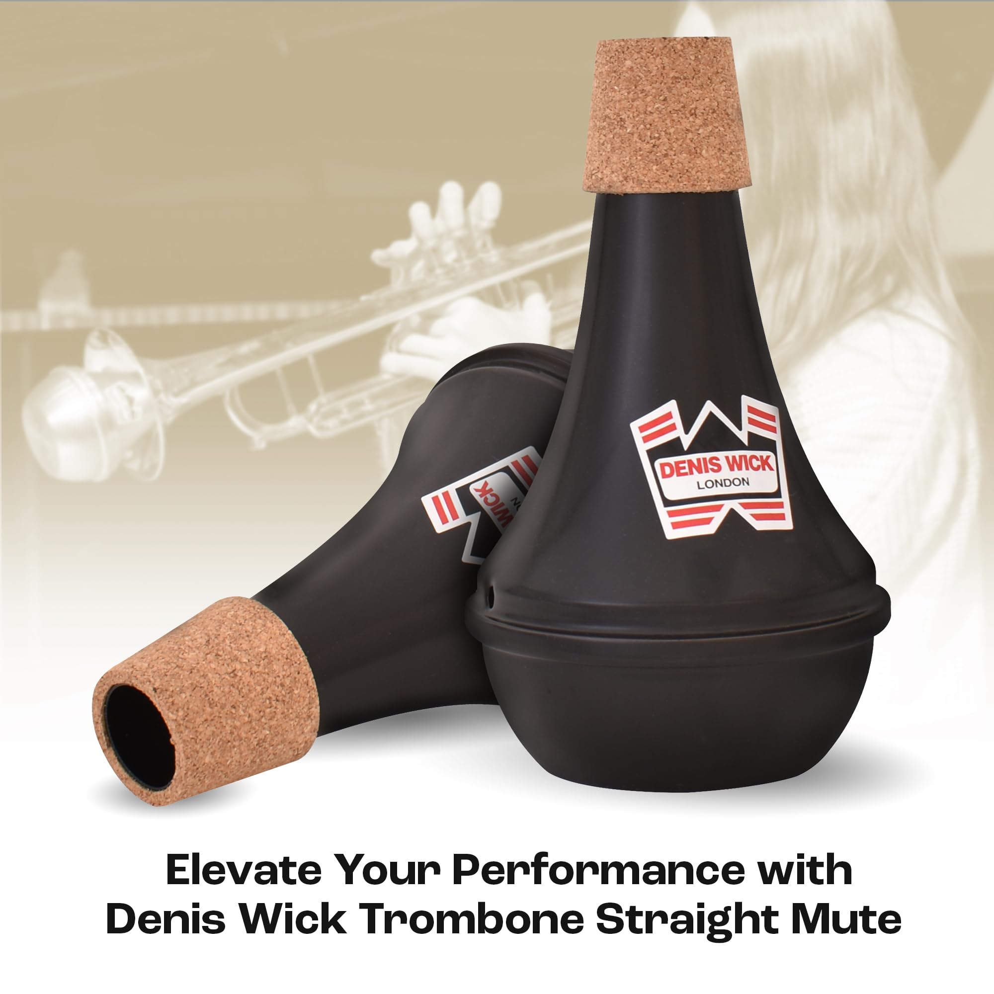 Denis Wick Trumpet Or Cornet Practice Mute | Accessories For Brass Instruments | Mute For Teaching And Learning Trumpet | Practi