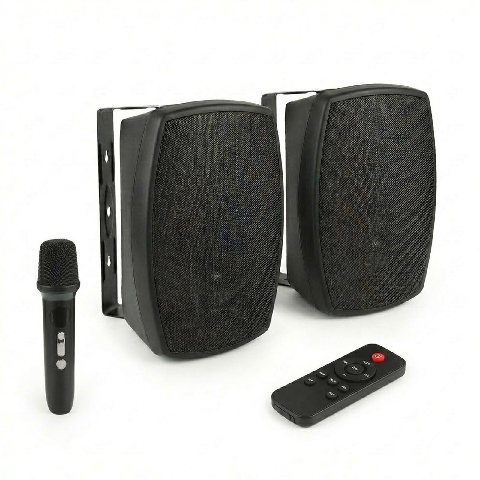 AiTURE 6.5 Inch Wall Mounted Bluetooth 5.4 Speakers, Peak 400W Indoor/Outdoor Waterproof Multi-Sync 200 Speakers/Auto-Pairing Au