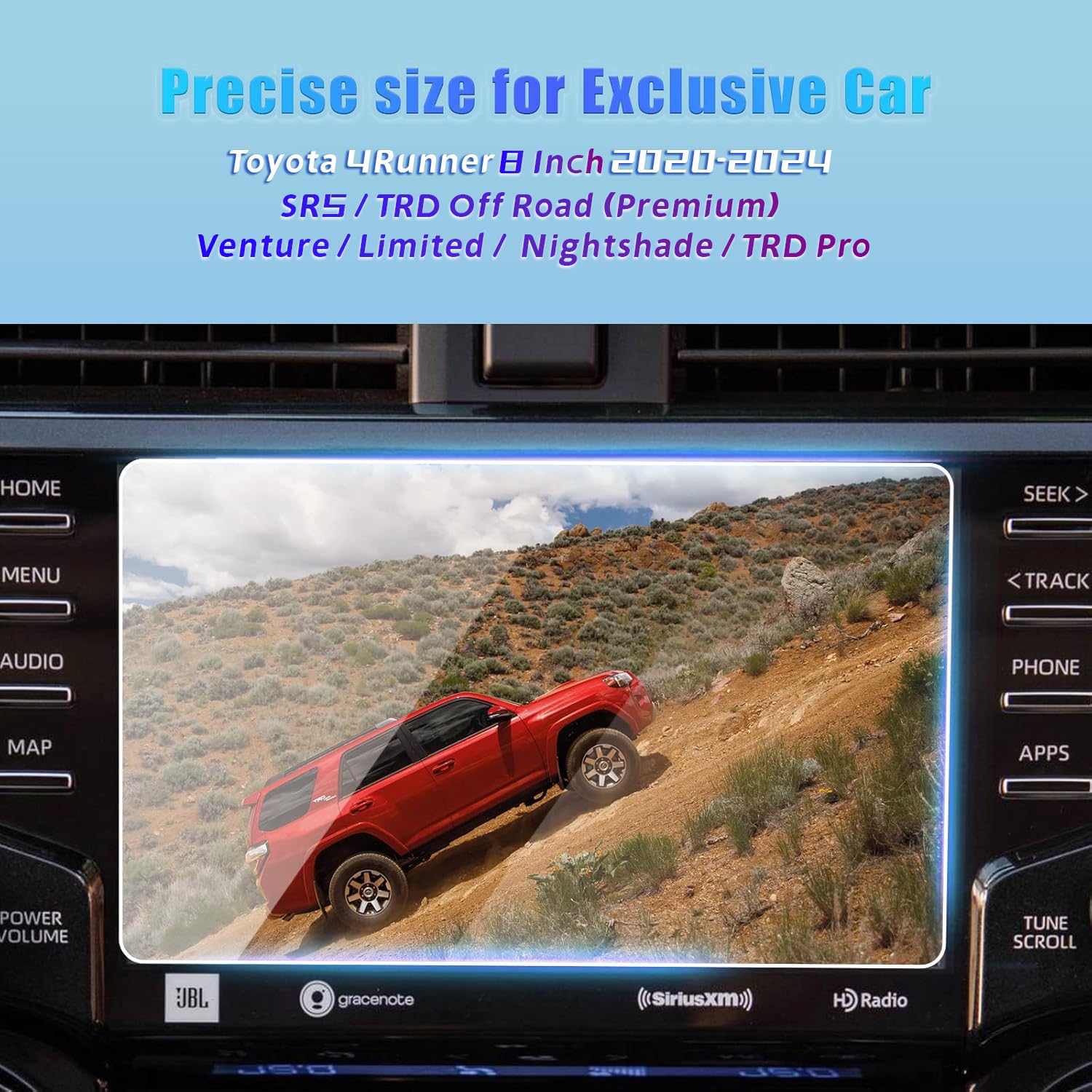 Gfjnfg For 2020 2023 2024 Toyota 4Runner Screen Protector 8 Inch Radio Display 2023 2022 2021 2020 4Runner 4 Runner Accessories