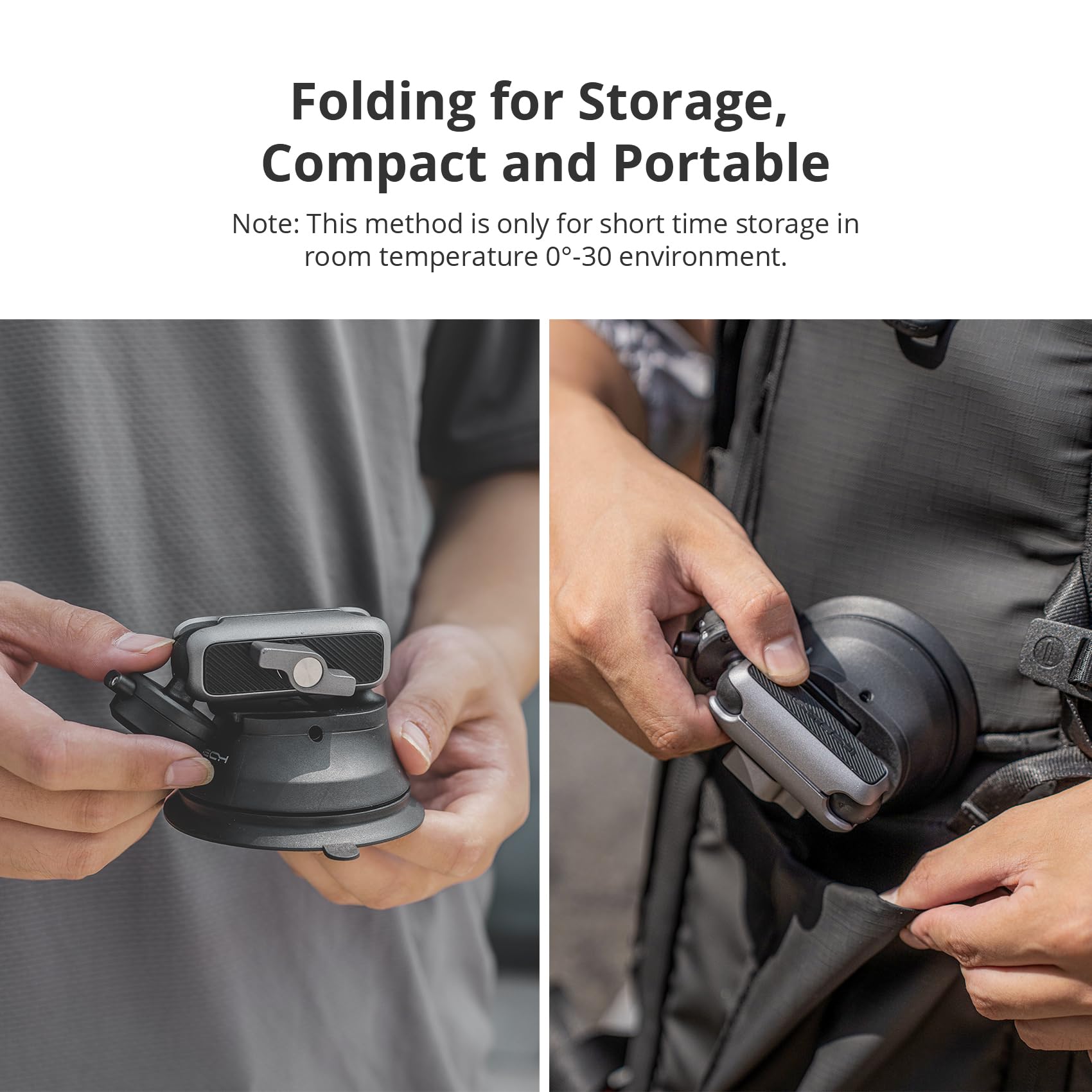 Pgytech Caplock Suction Cup Car Mount Compatible With Dji Osmo Action 5 Pro/4/3, For Gopro Hero 13/12/11/10, For Osmo Pocket 3, For Insta360 Ace Pro 2/X4/X3/One Rs/R, Action Camera With 1/4' 20 Thread