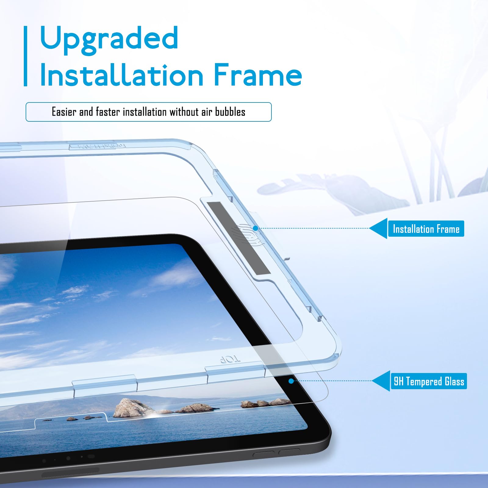 Mobdik Tempered Glass Screen Protector Compatible With Ipad Pro 11 Inch 2024 [Ultra Clear] [Anti Scratch] [Case Friendly] [Ez Ki